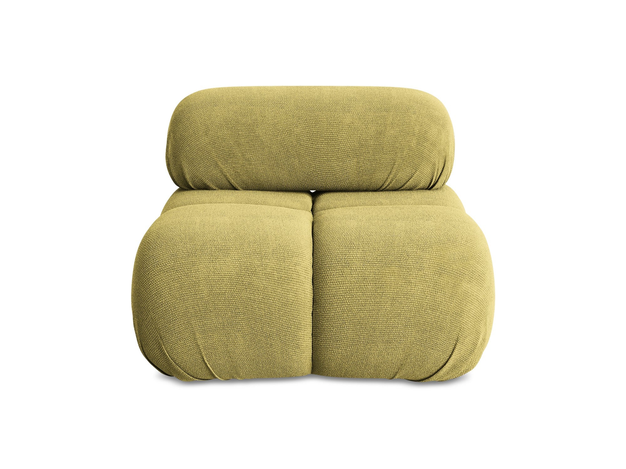 Armchair / module LOKUA lime chenille