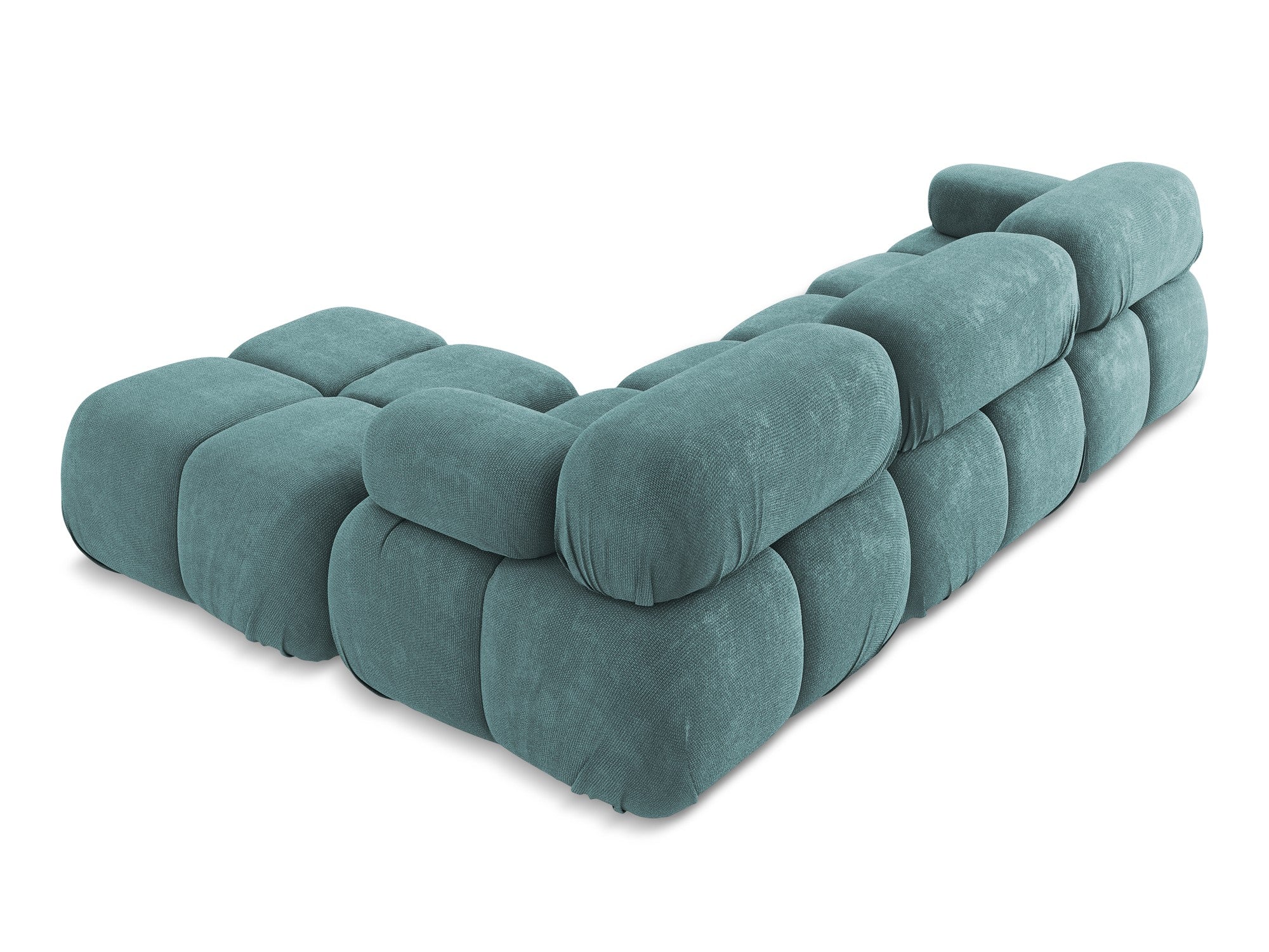 Universal modular corner sofa LOKUA denim blue chenille