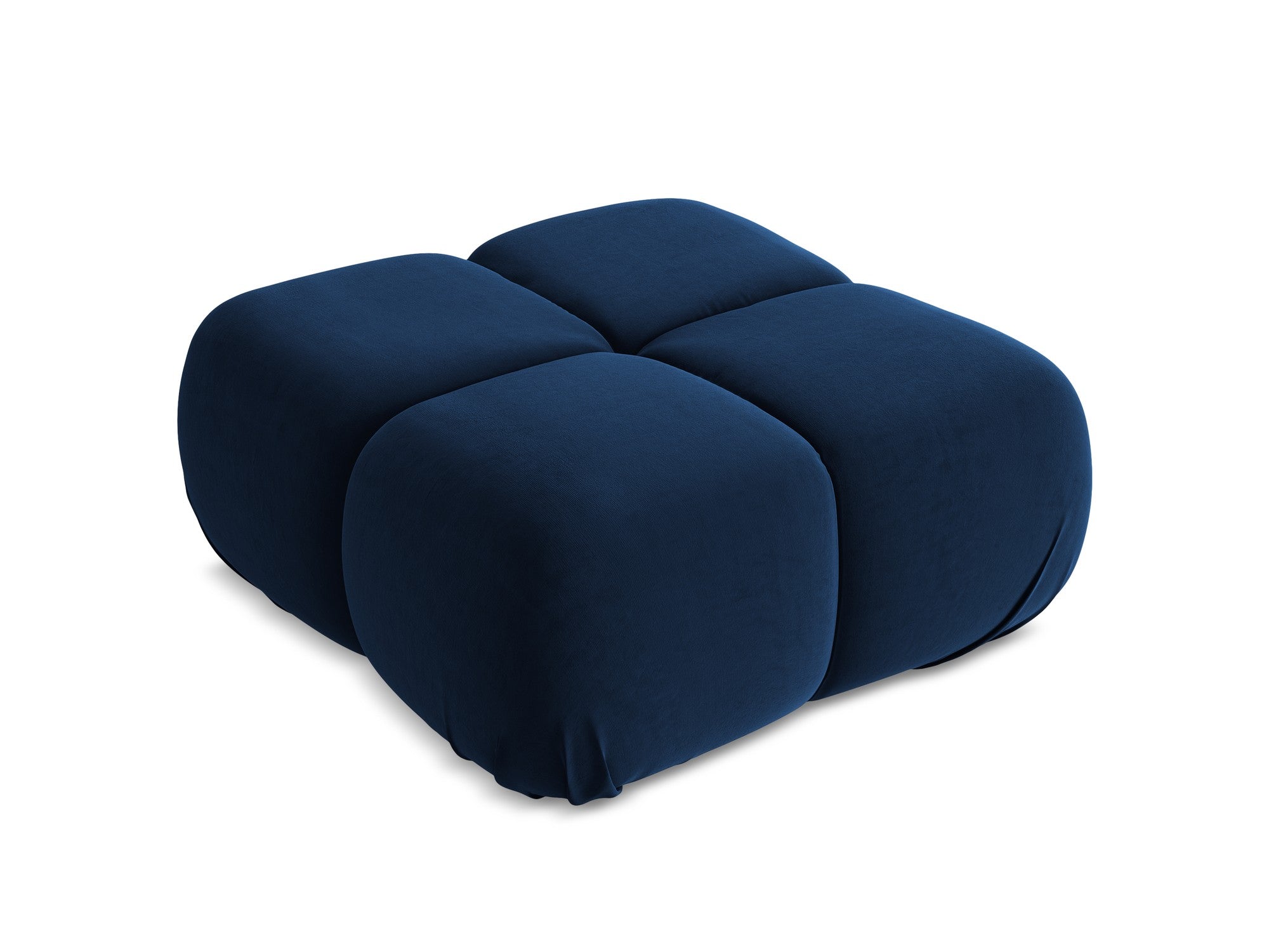 Pouf / velvet module LOKUA royal blue