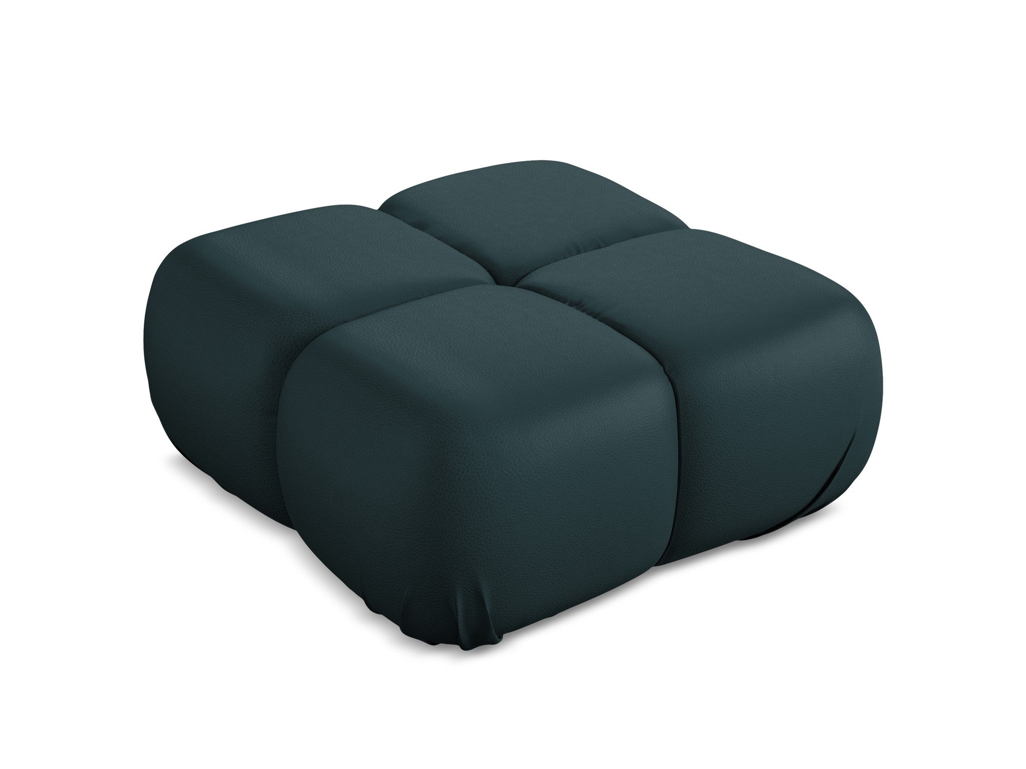 Pouf / module LOKUA sea green eco-leather