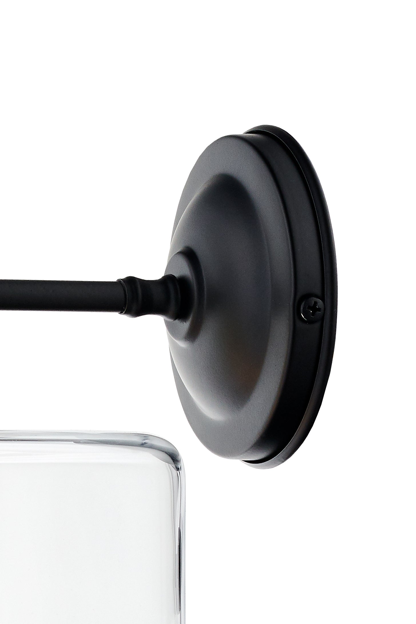 Kinkiet LONGIS IV priehľadný s čiernou a zlatou