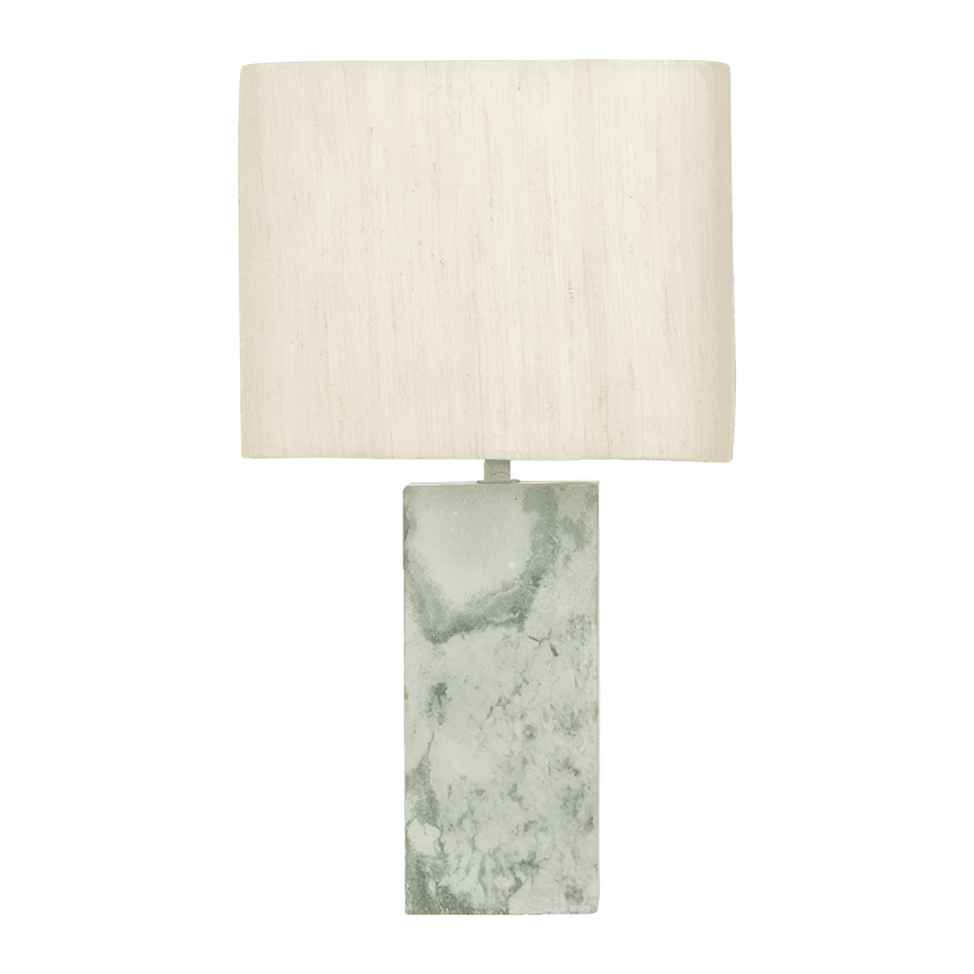 Stolná lampa SUVI zelený mramor s béžovým ľanom