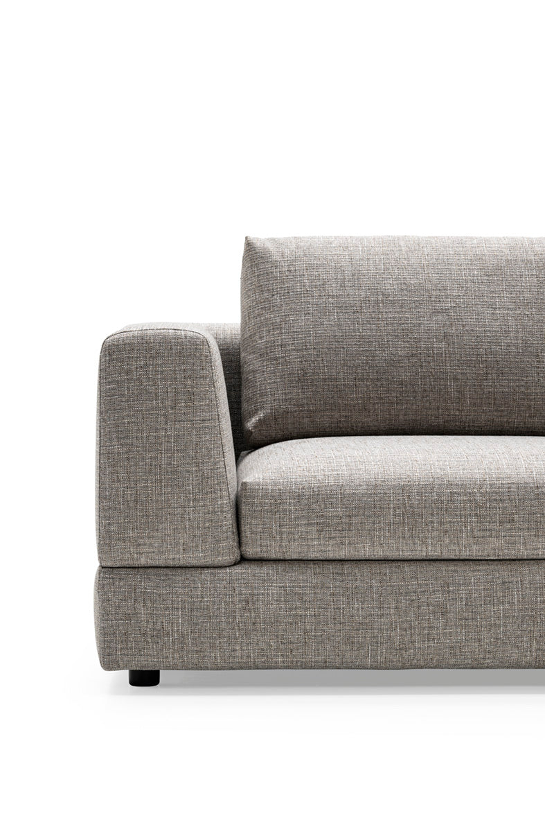Left-sided LAYLA upholstered corner sofa