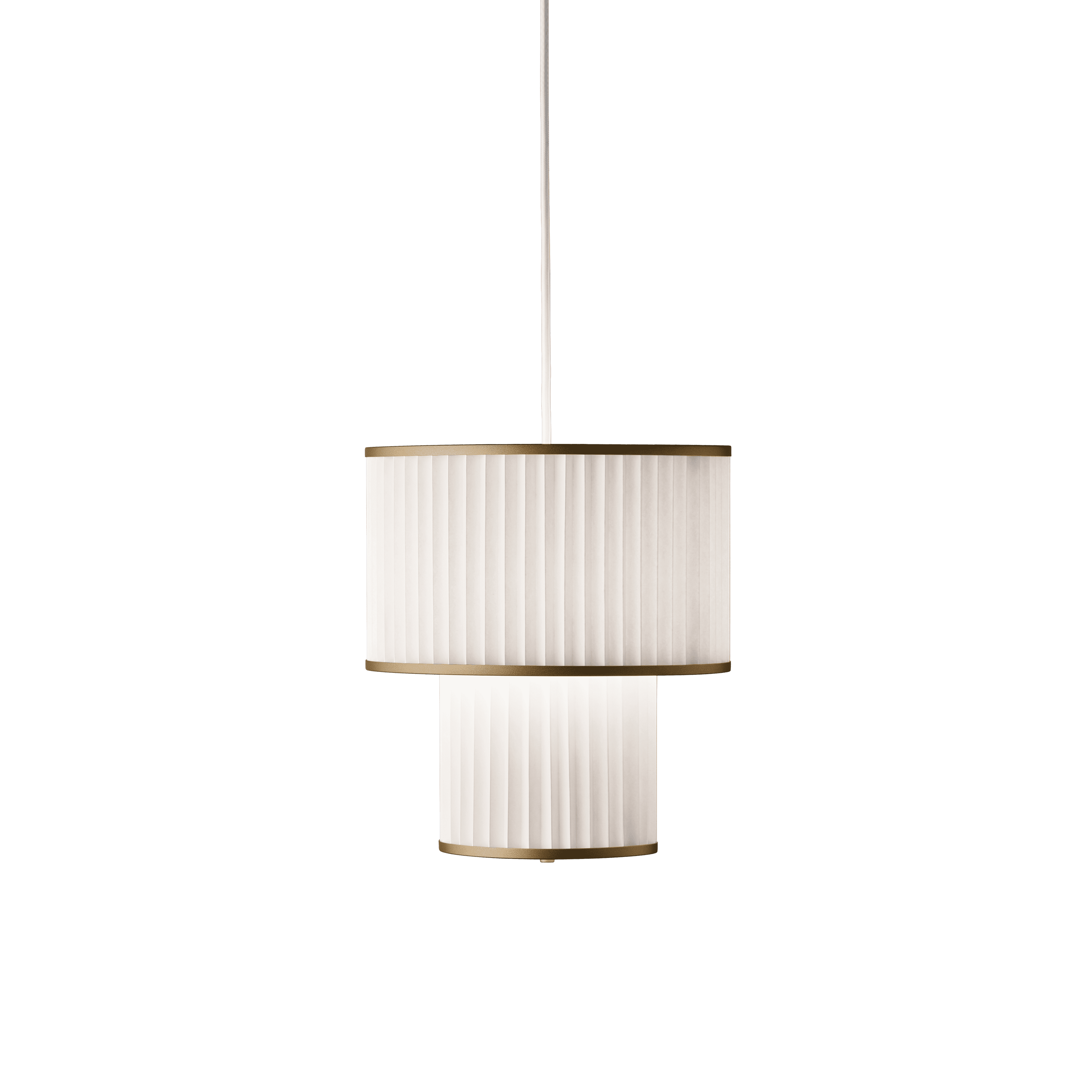 Hanging Lamp MODEL 110 PLIVELLO white with gold