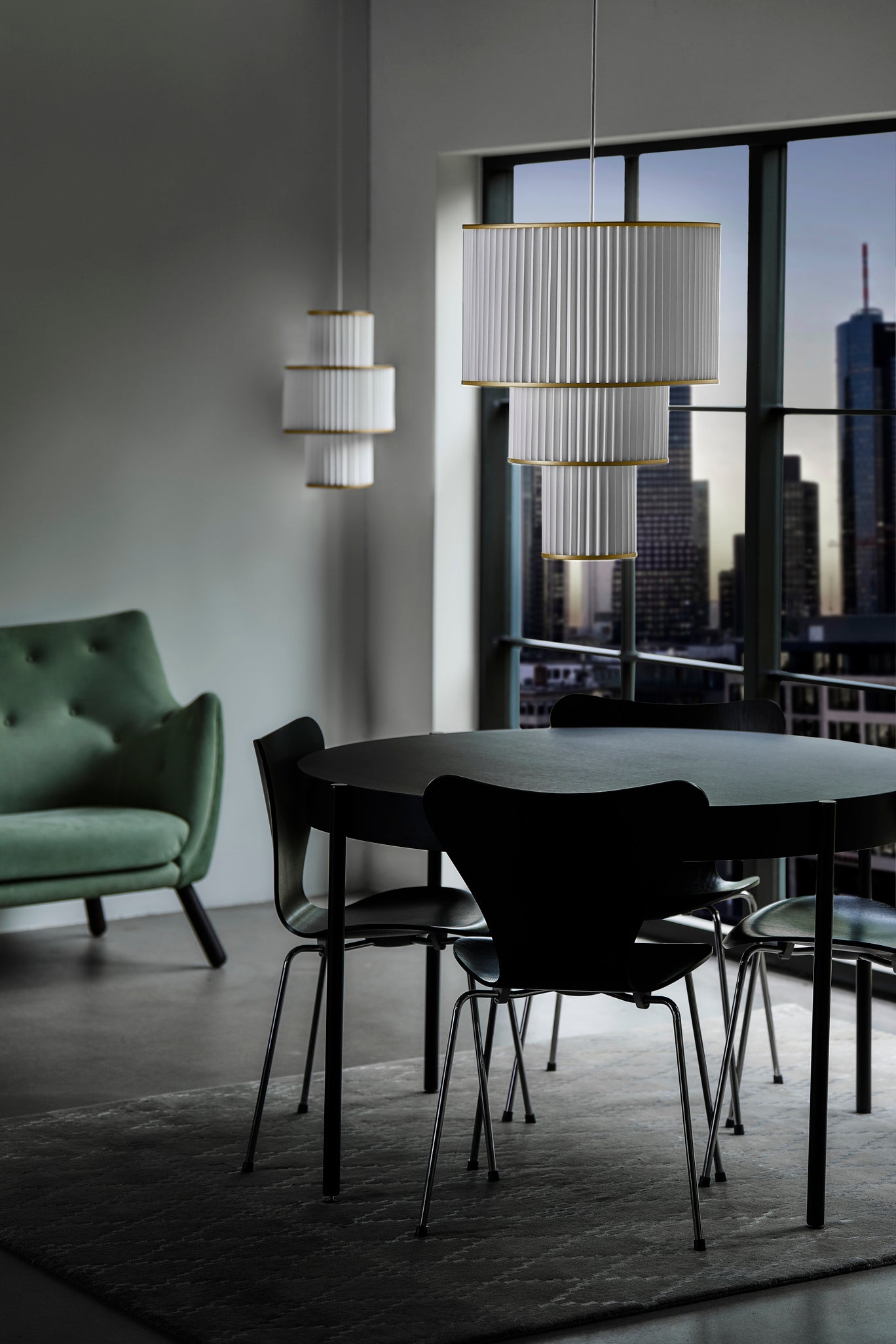 Hanging Lamp MODEL 111 PLIVELLO white with gold