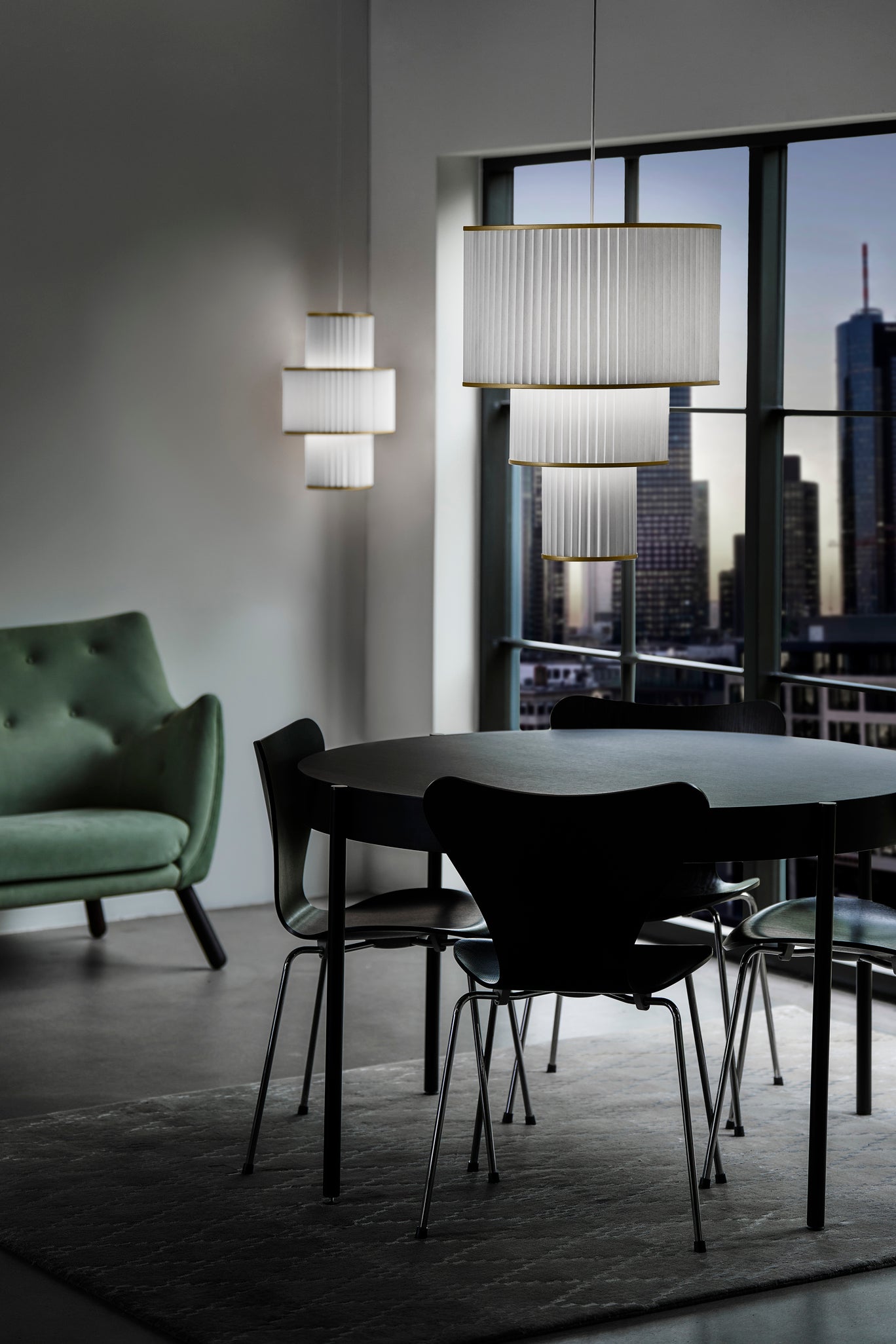 Hanging Lamp MODEL 111 PLIVELLO white with gold