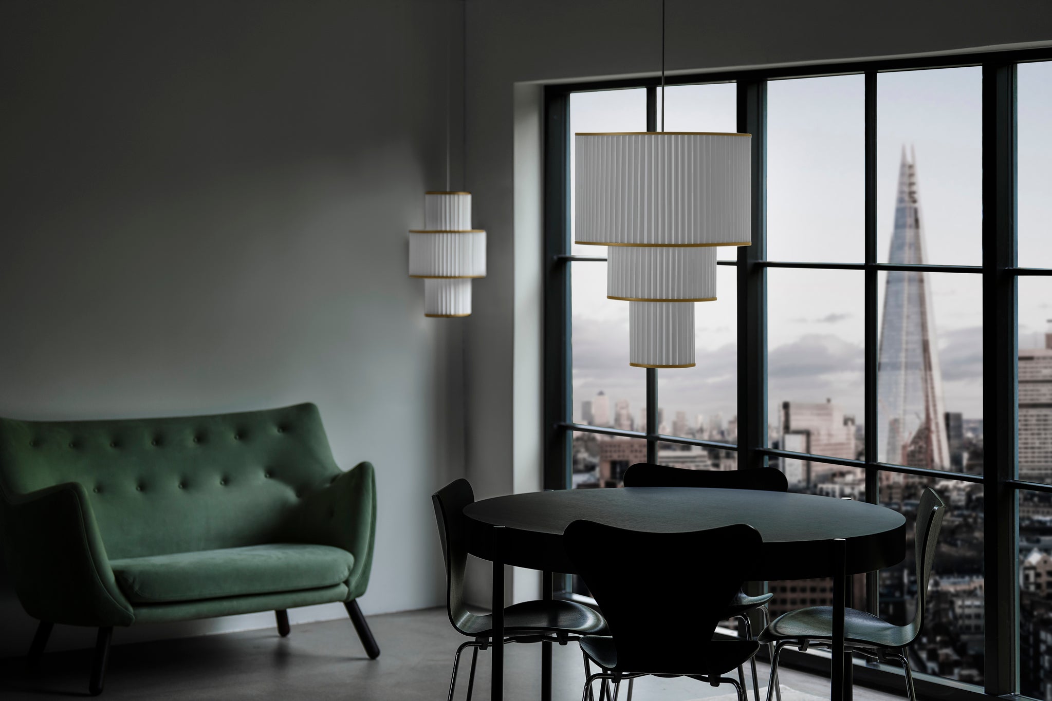 Hanging Lamp MODEL 111 PLIVELLO white with gold