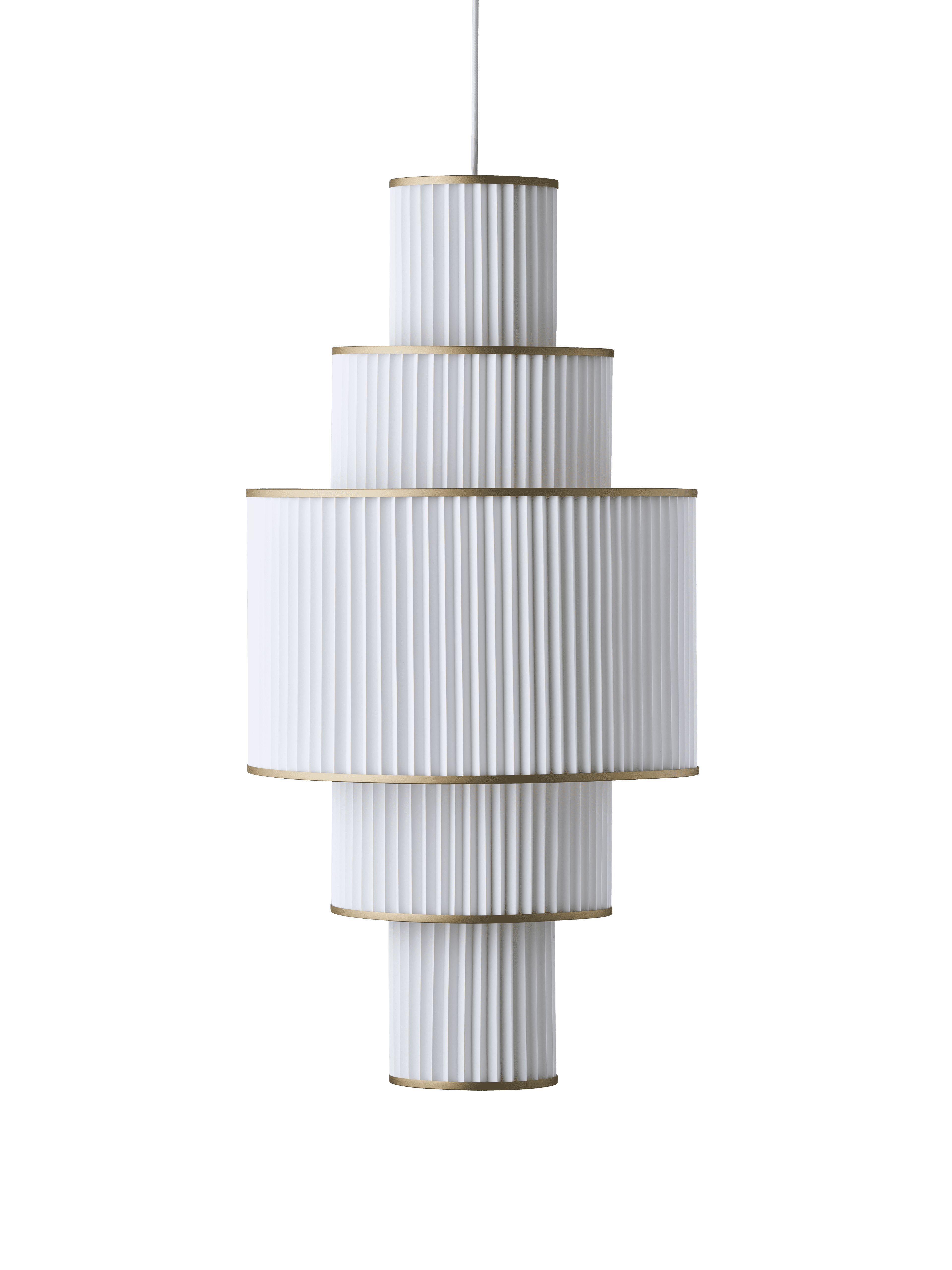 Hanging Lamp MODEL 113 PLIVELLO white with gold