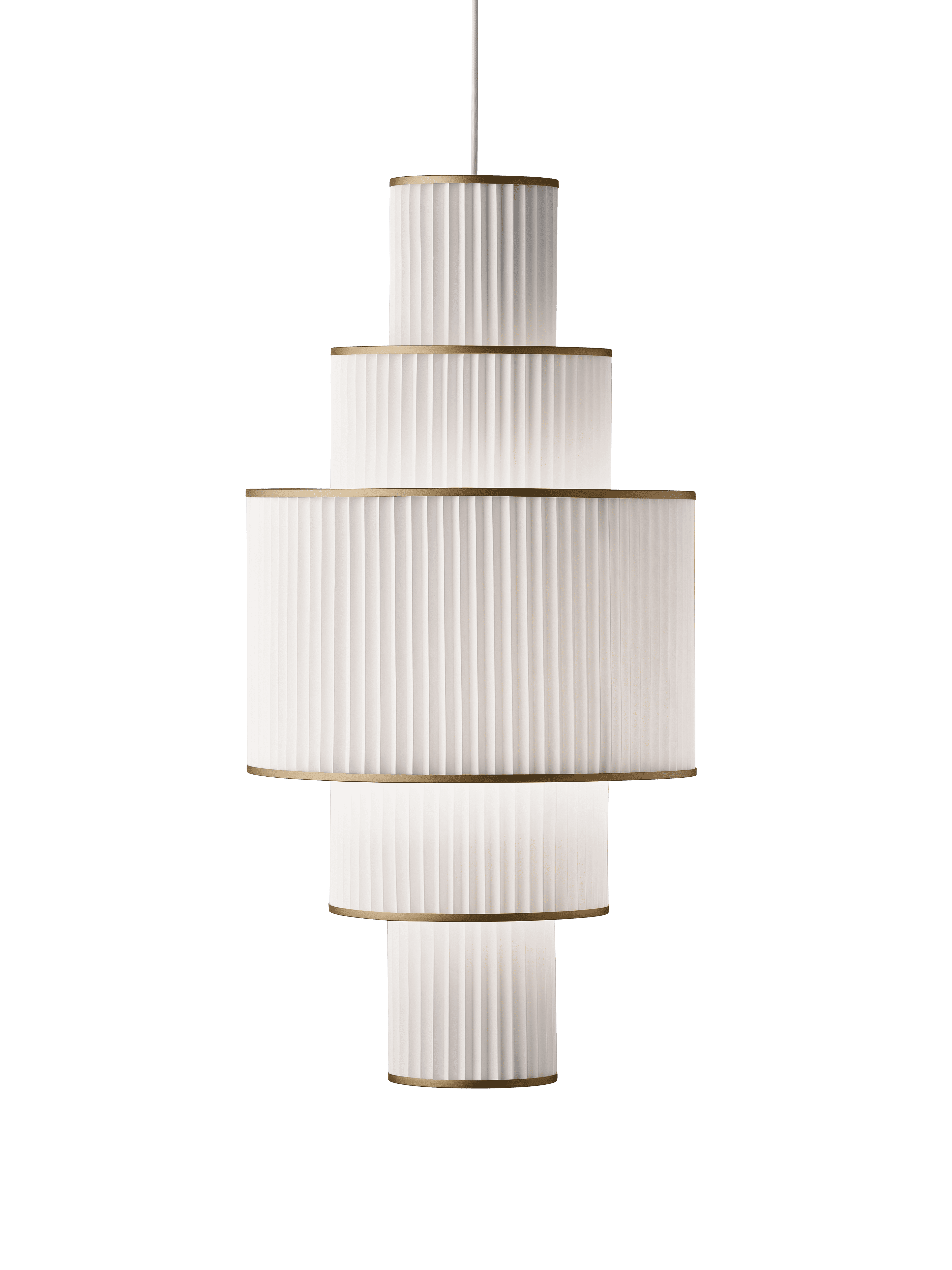 Hanging Lamp MODEL 113 PLIVELLO white with gold