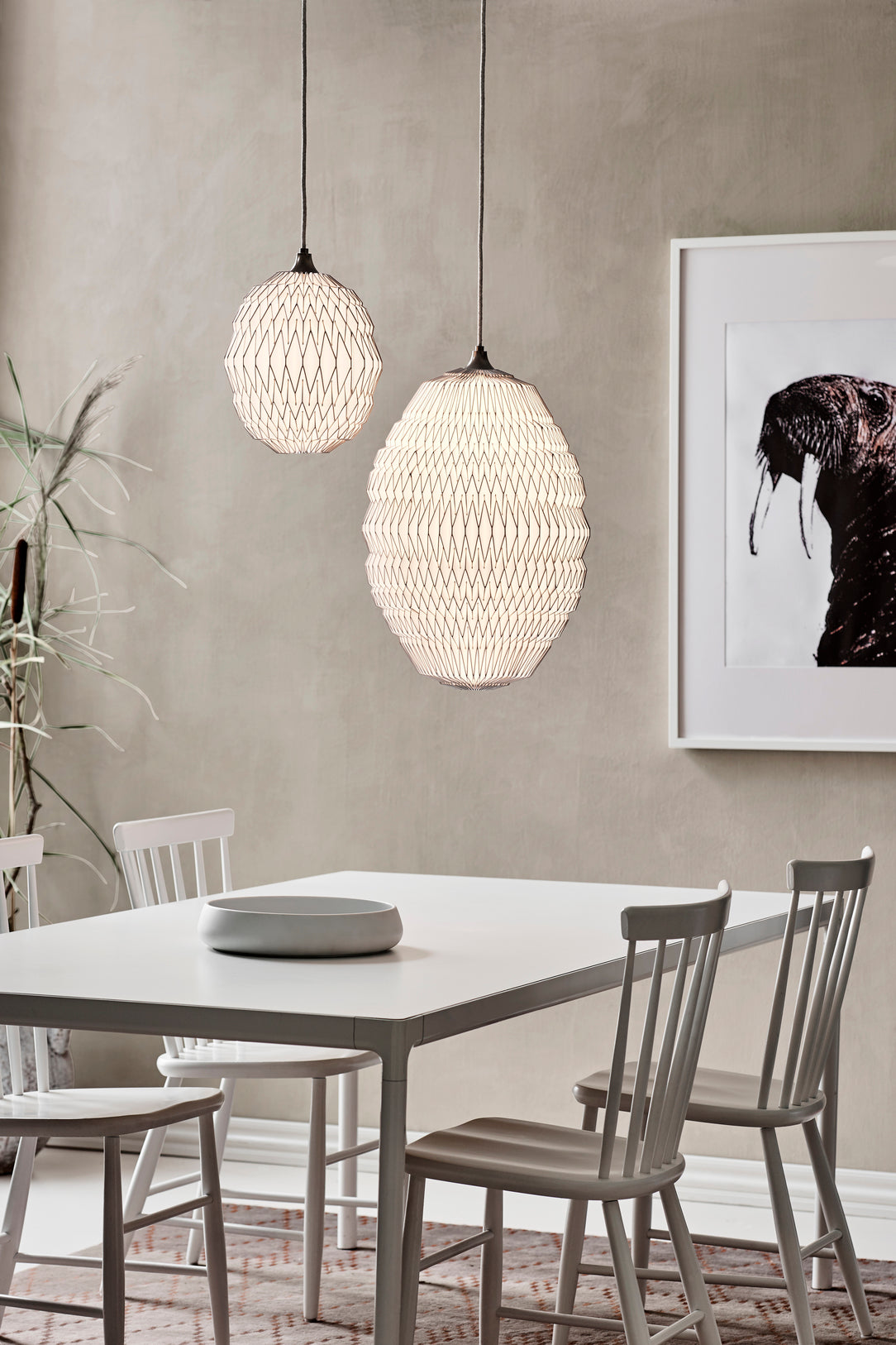 Závesná lampa MODEL 124 CALEO2 biela