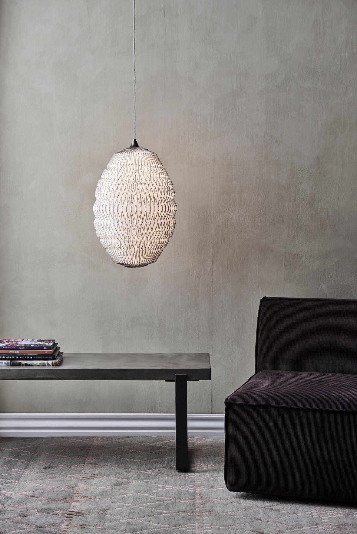 Závesná lampa MODEL 124 CALEO2 biela