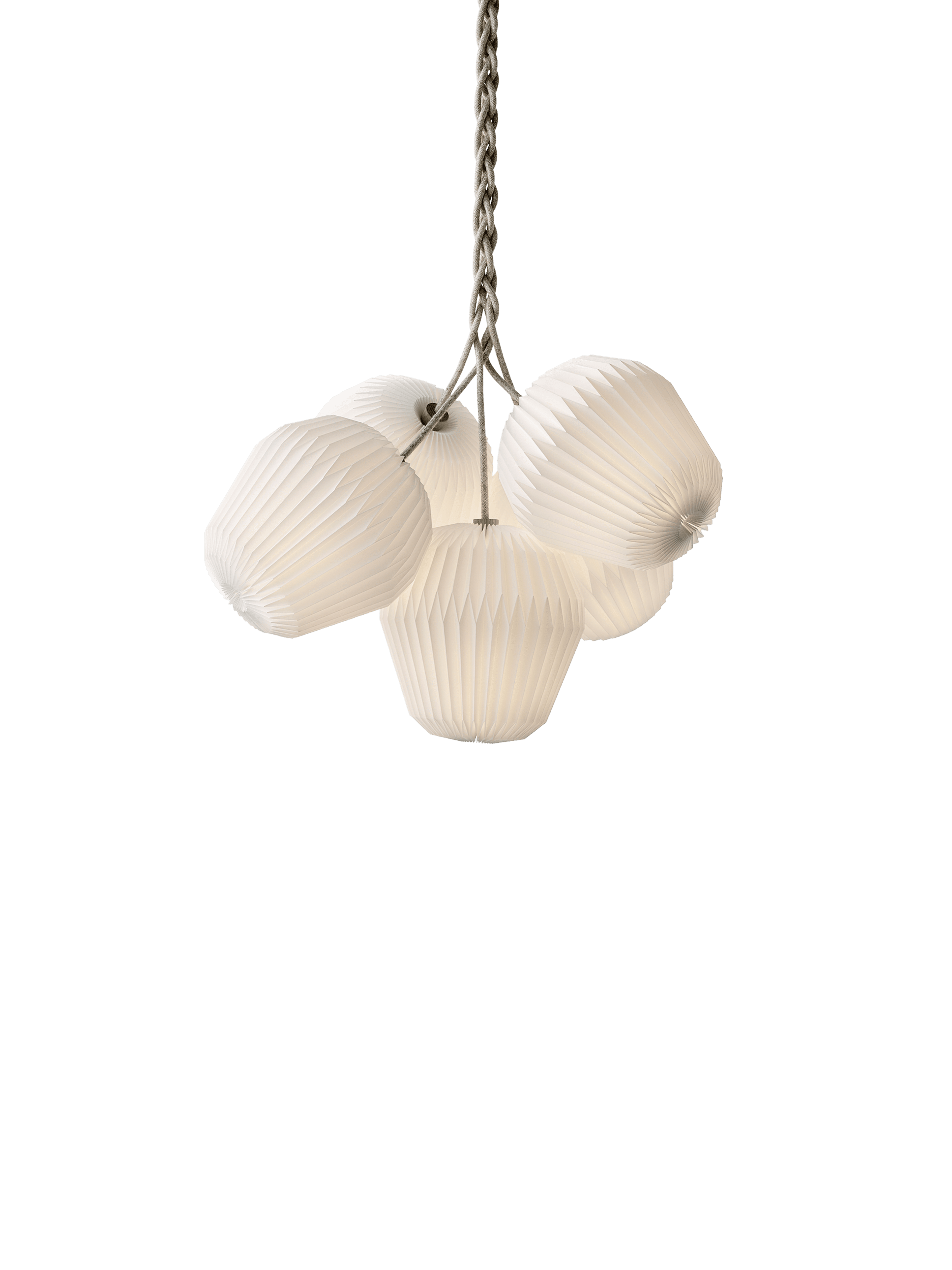 Závesná lampa MODEL 130 KYTICA 5 biela