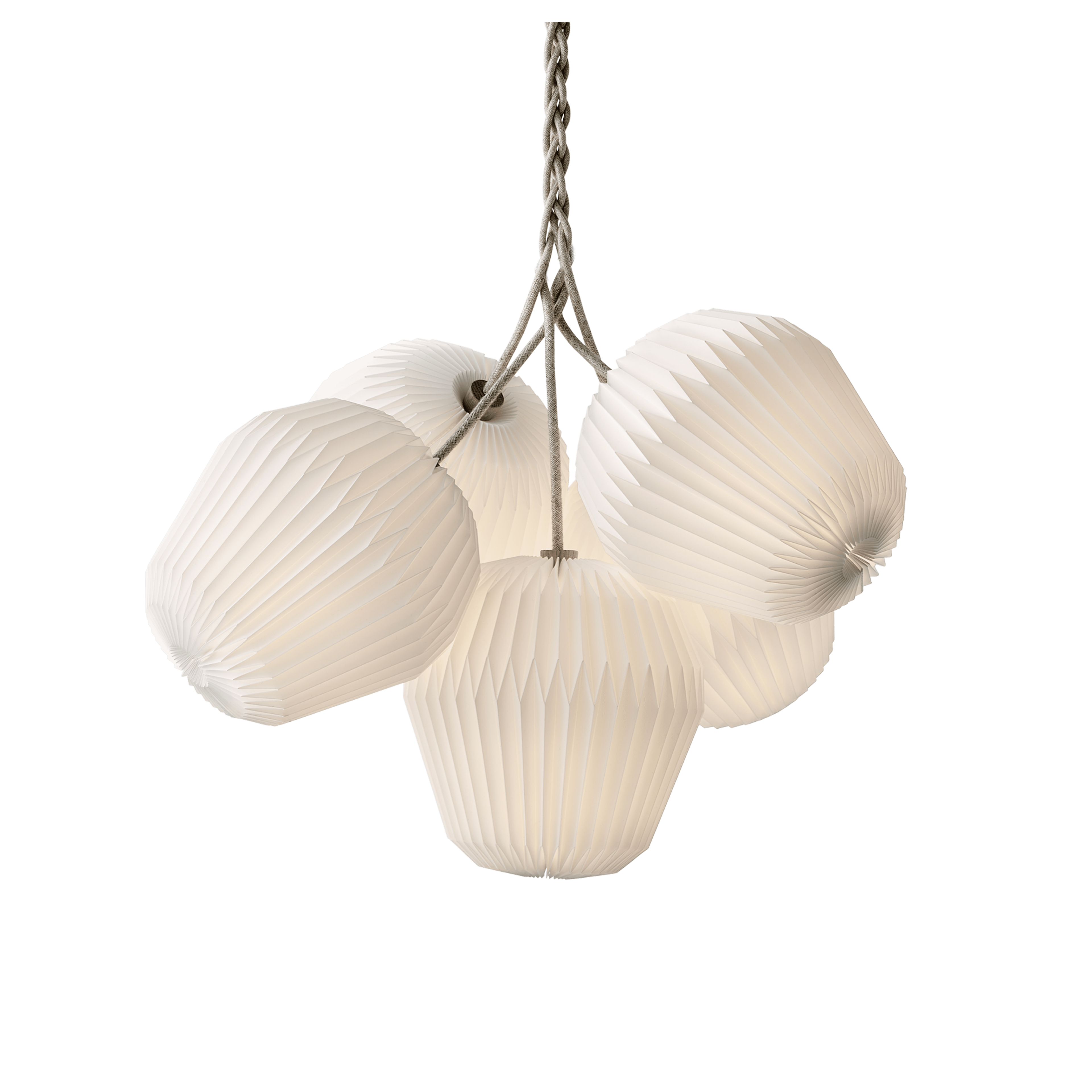 Závesná lampa MODEL 130 KYTICA 5 biela