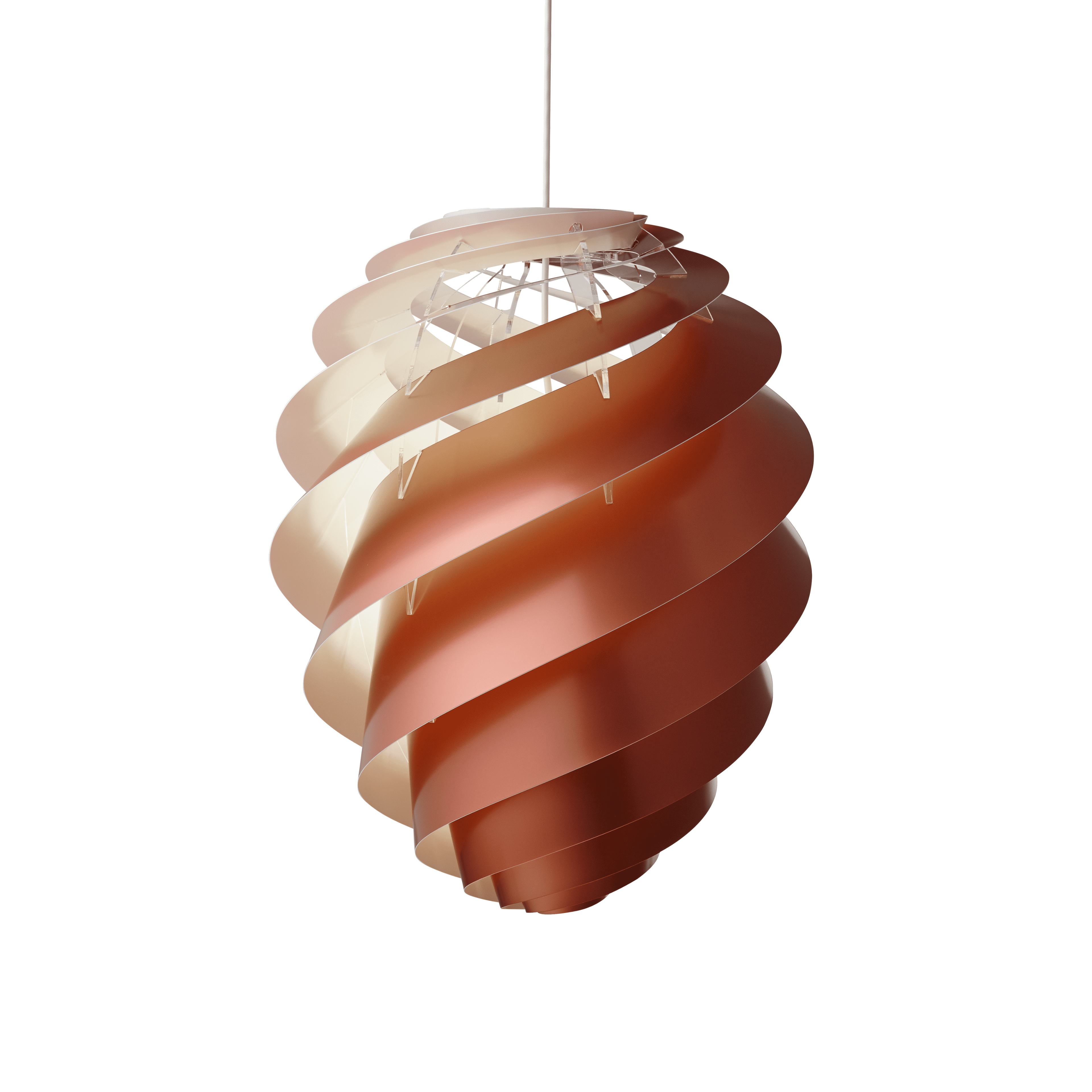 Závesná lampa MODEL 1312 SWIRL 2 medená