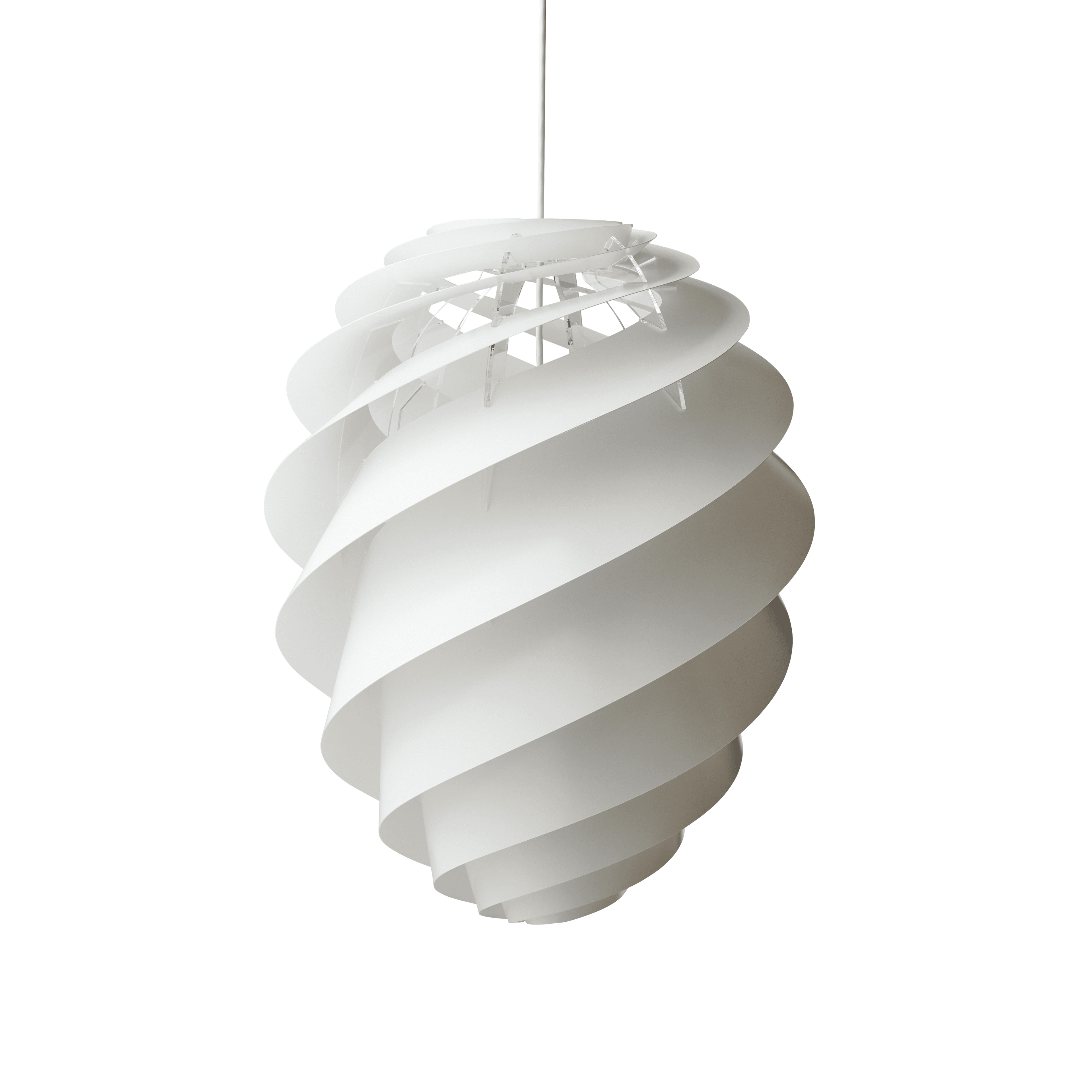 Závesná lampa MODEL 1312 SWIRL 2 biela