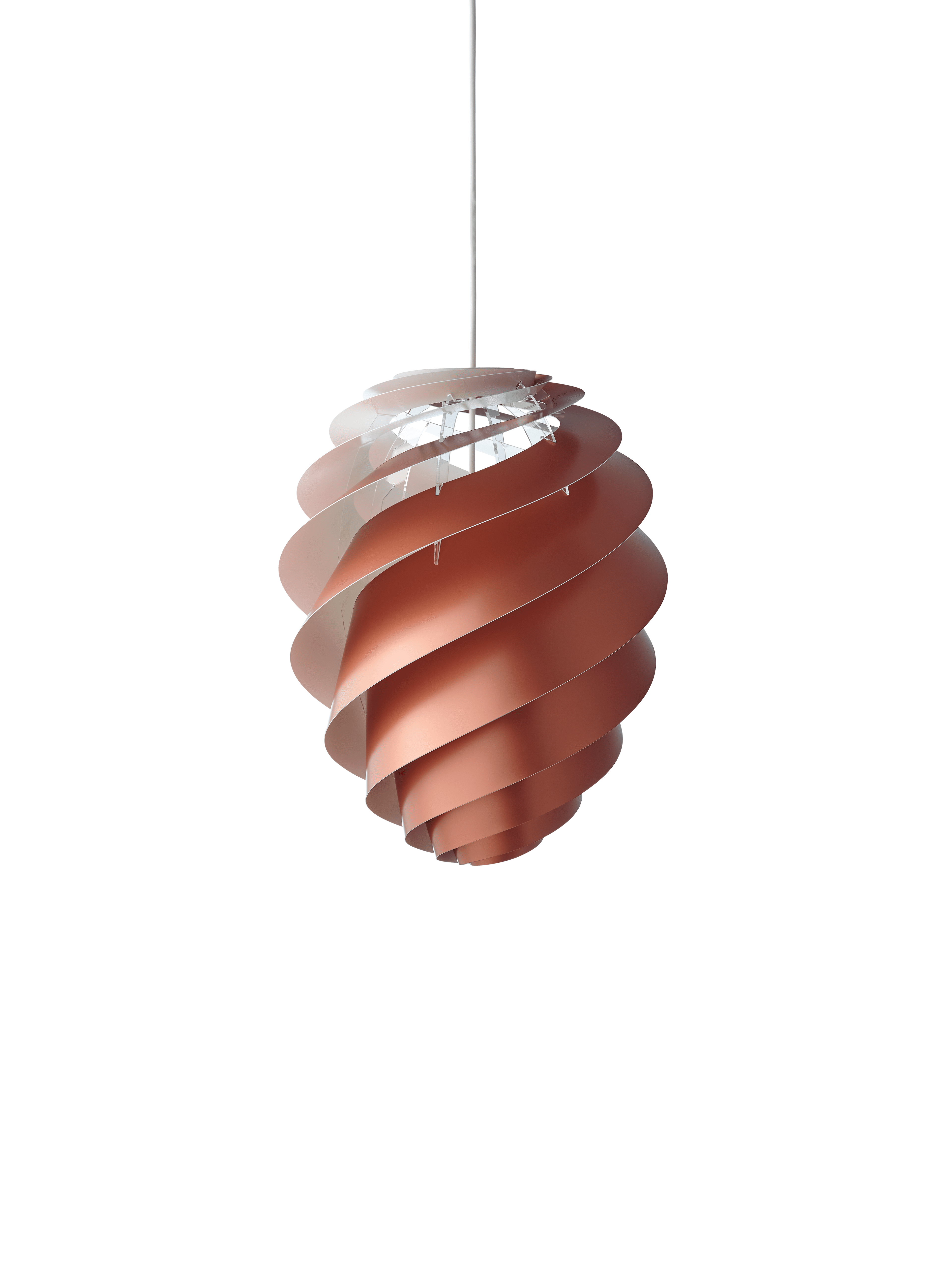 Závesná lampa MODEL 1312 SWIRL 2 medená