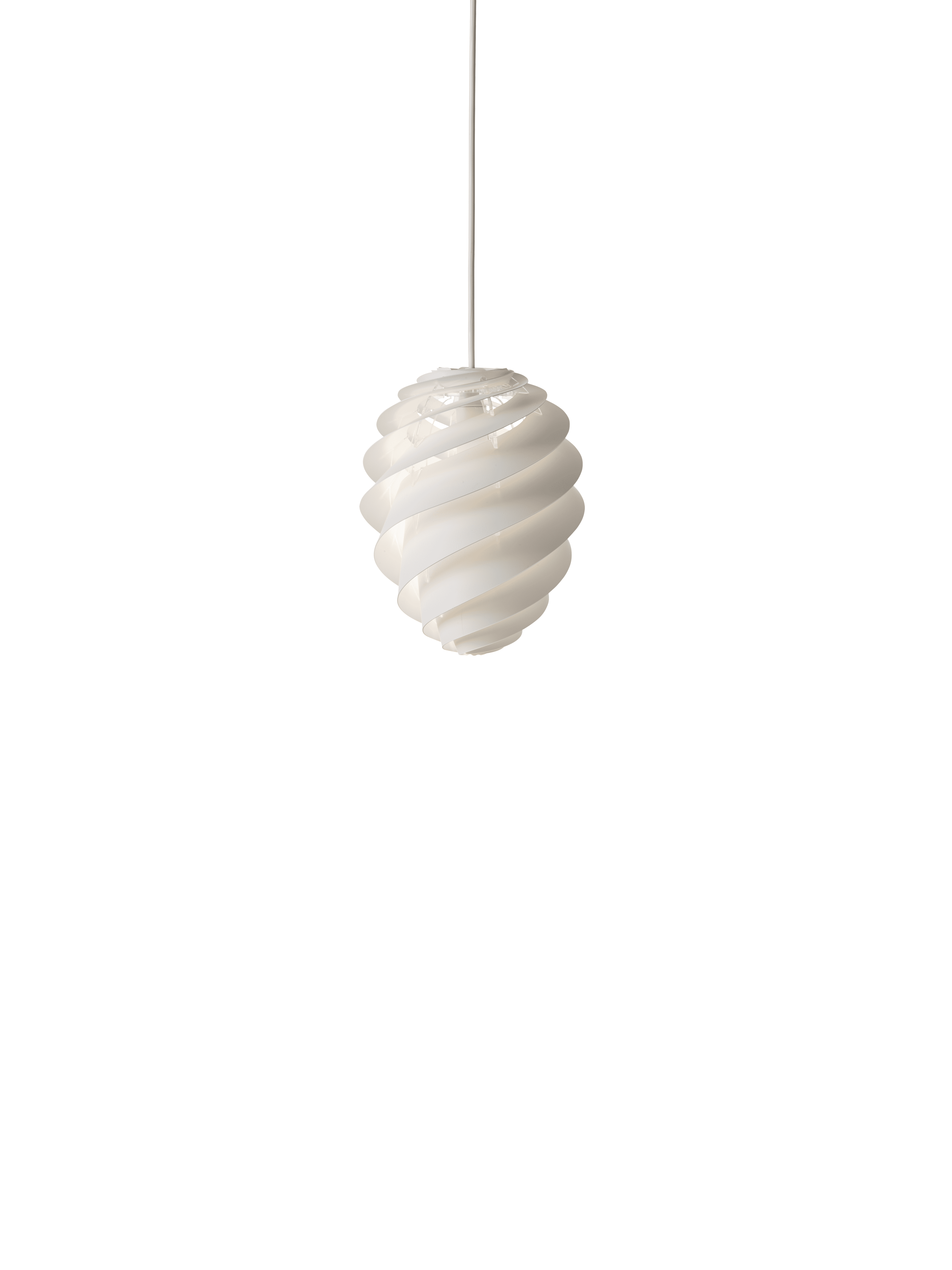 Závesná lampa MODEL 1312 SWIRL 2 biela