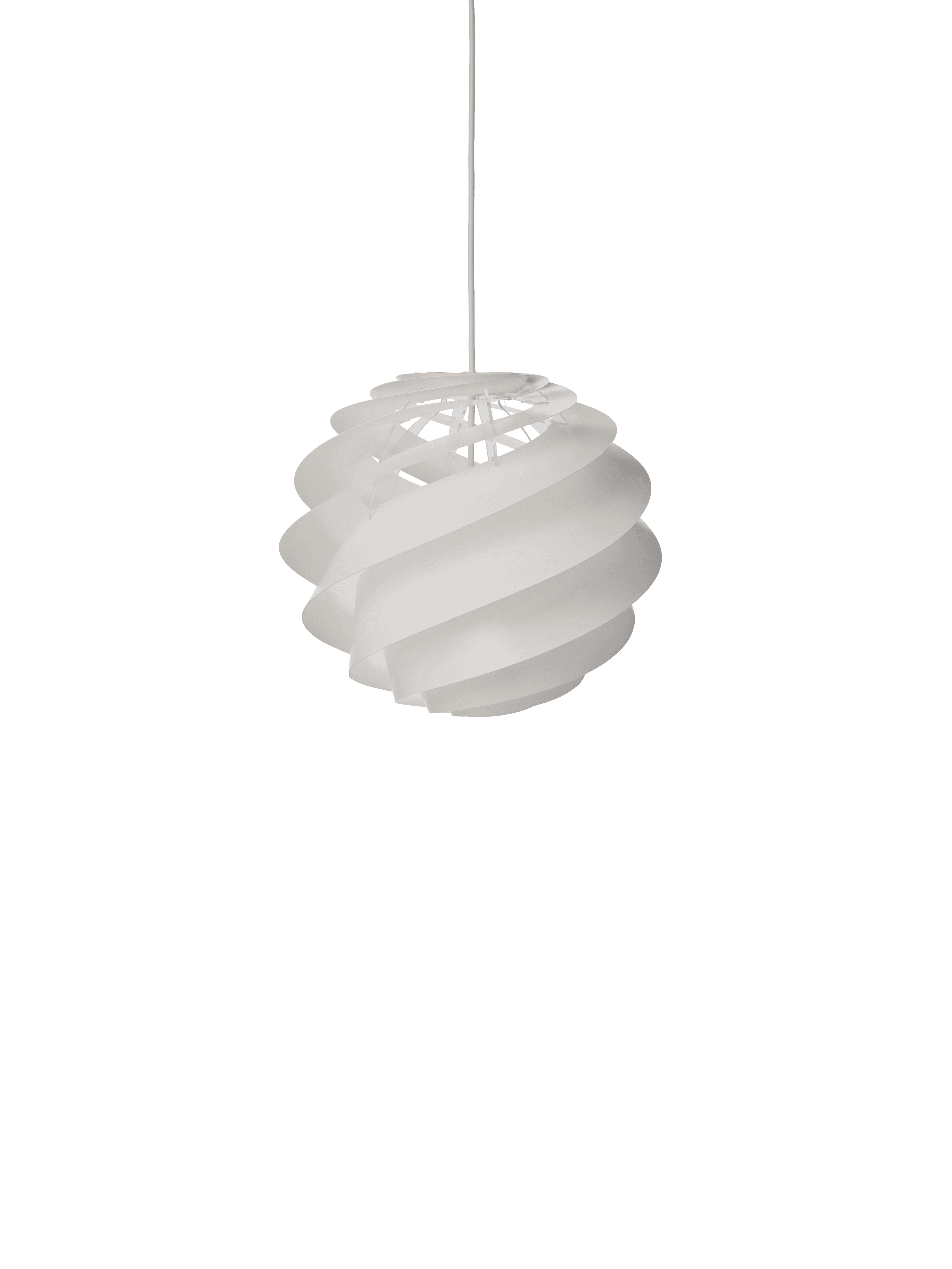 Závesná lampa MODEL 1313 SWIRL 3 biela
