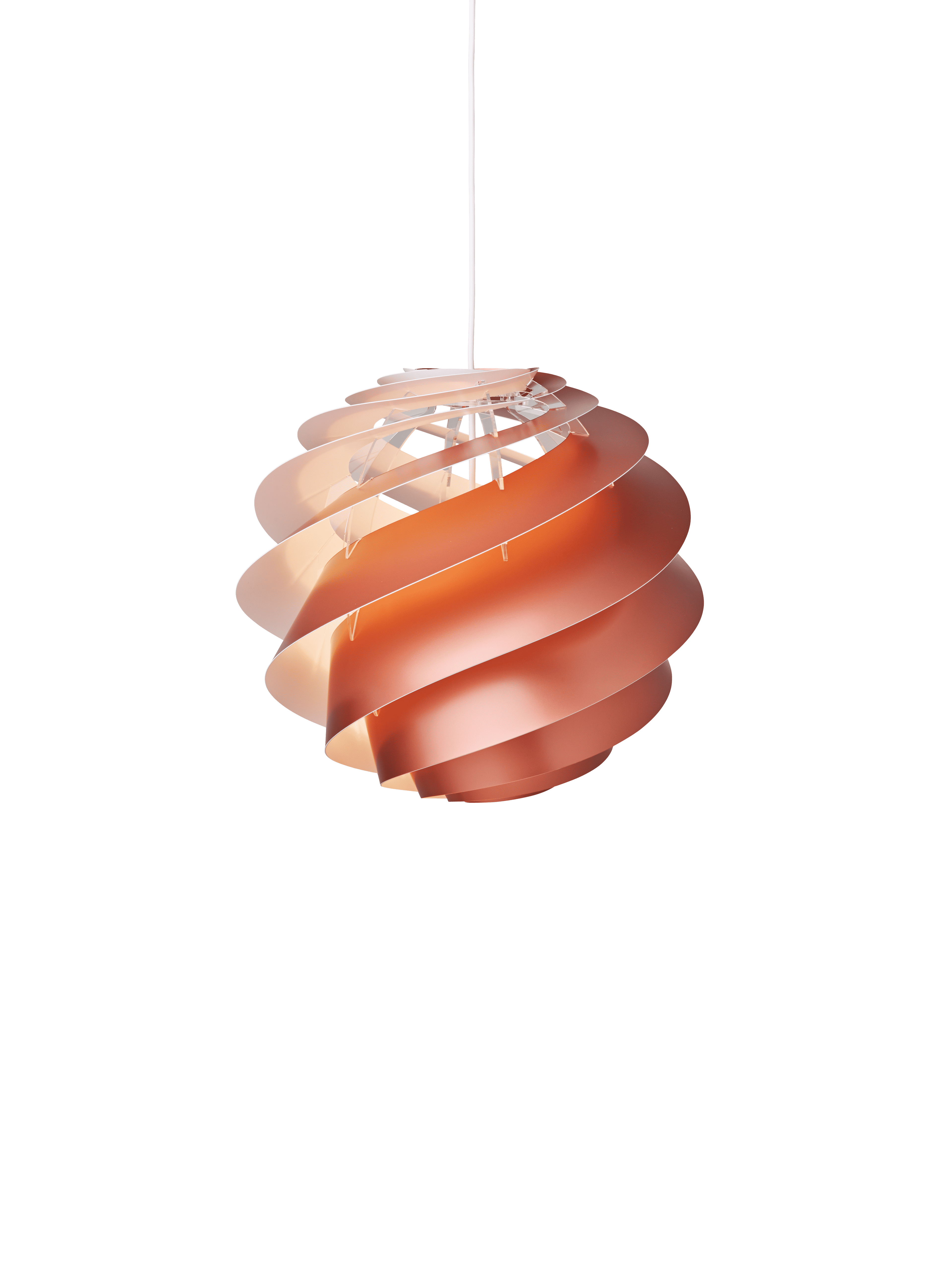 Závesná lampa MODEL 1313 SWIRL 3 medená
