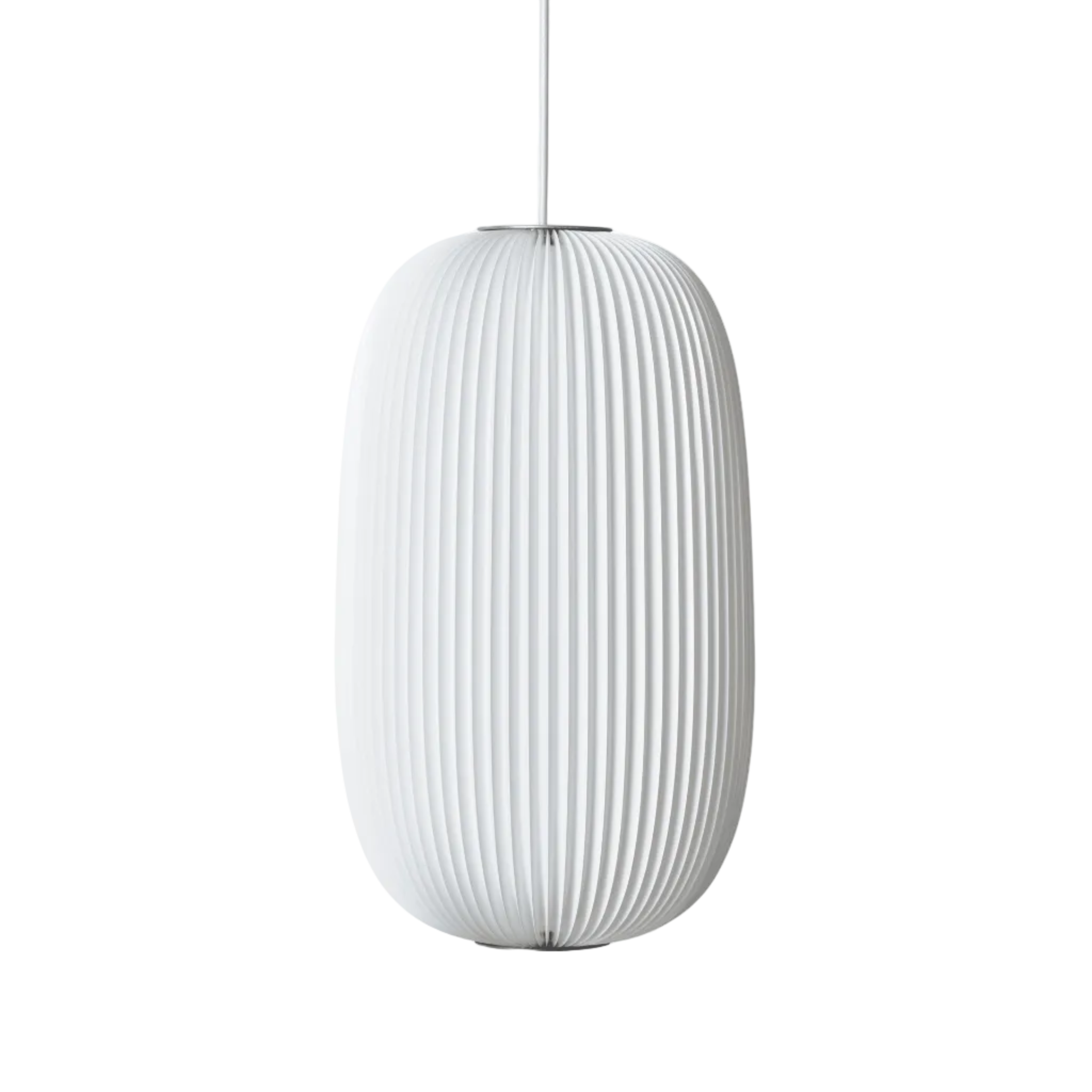 Hanging Lamp MODEL 133 LAMELLA 2 white with silver finish