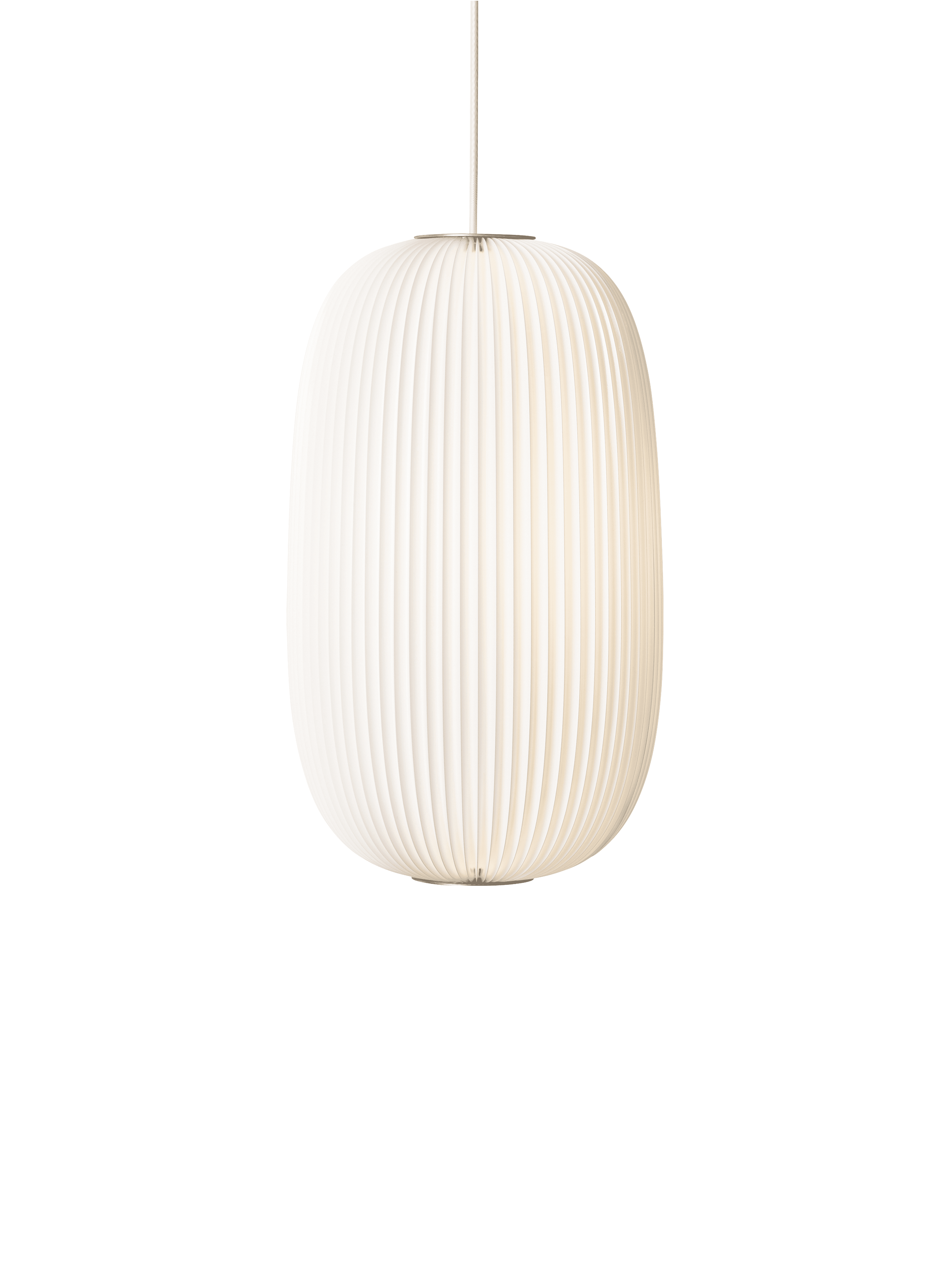Hanging Lamp MODEL 133 LAMELLA 2 white with silver finish