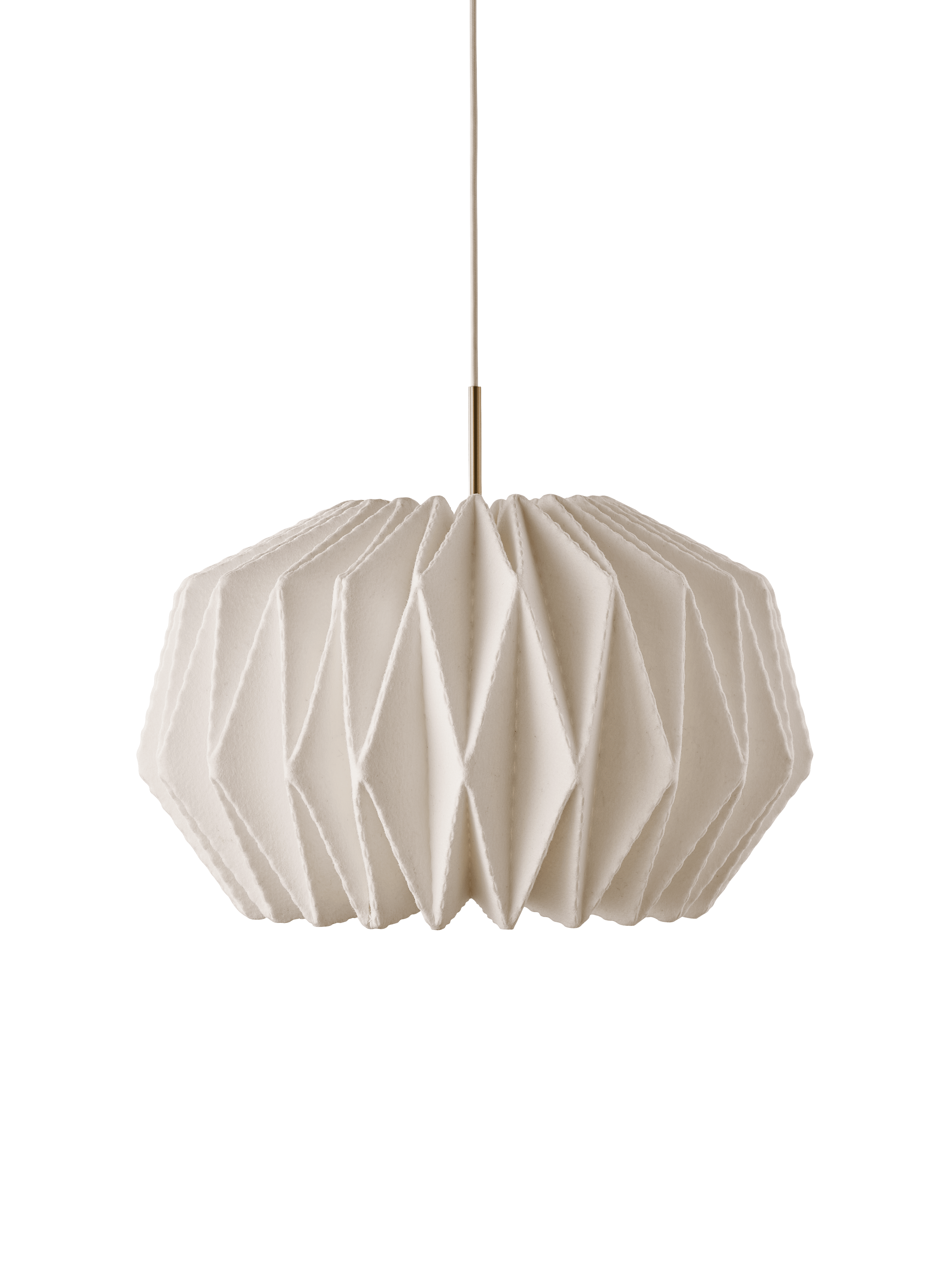 Závesná lampa MODEL 164 SOFTLY PLEATED biela