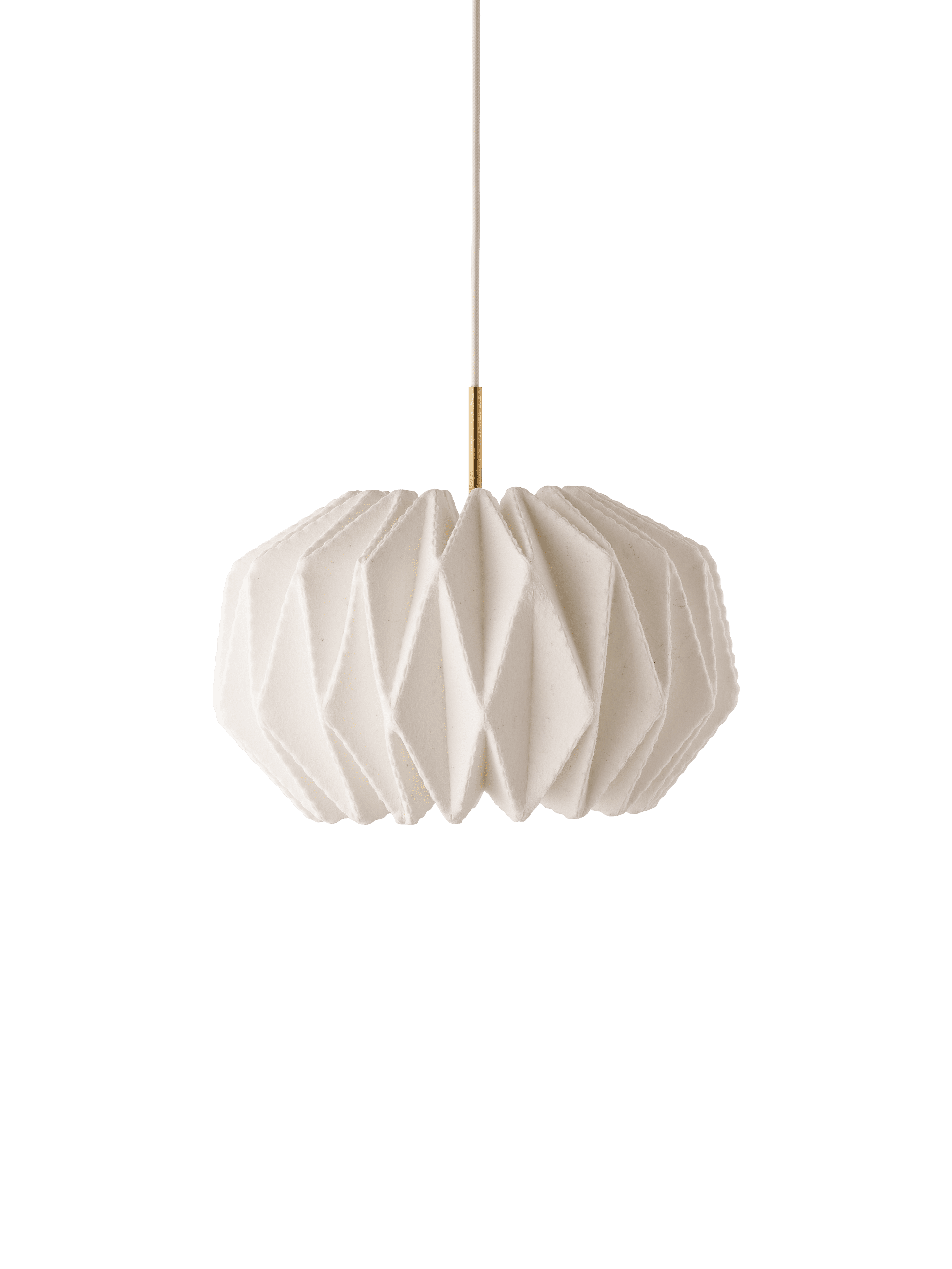 Závesná lampa MODEL 164 SOFTLY PLEATED biela