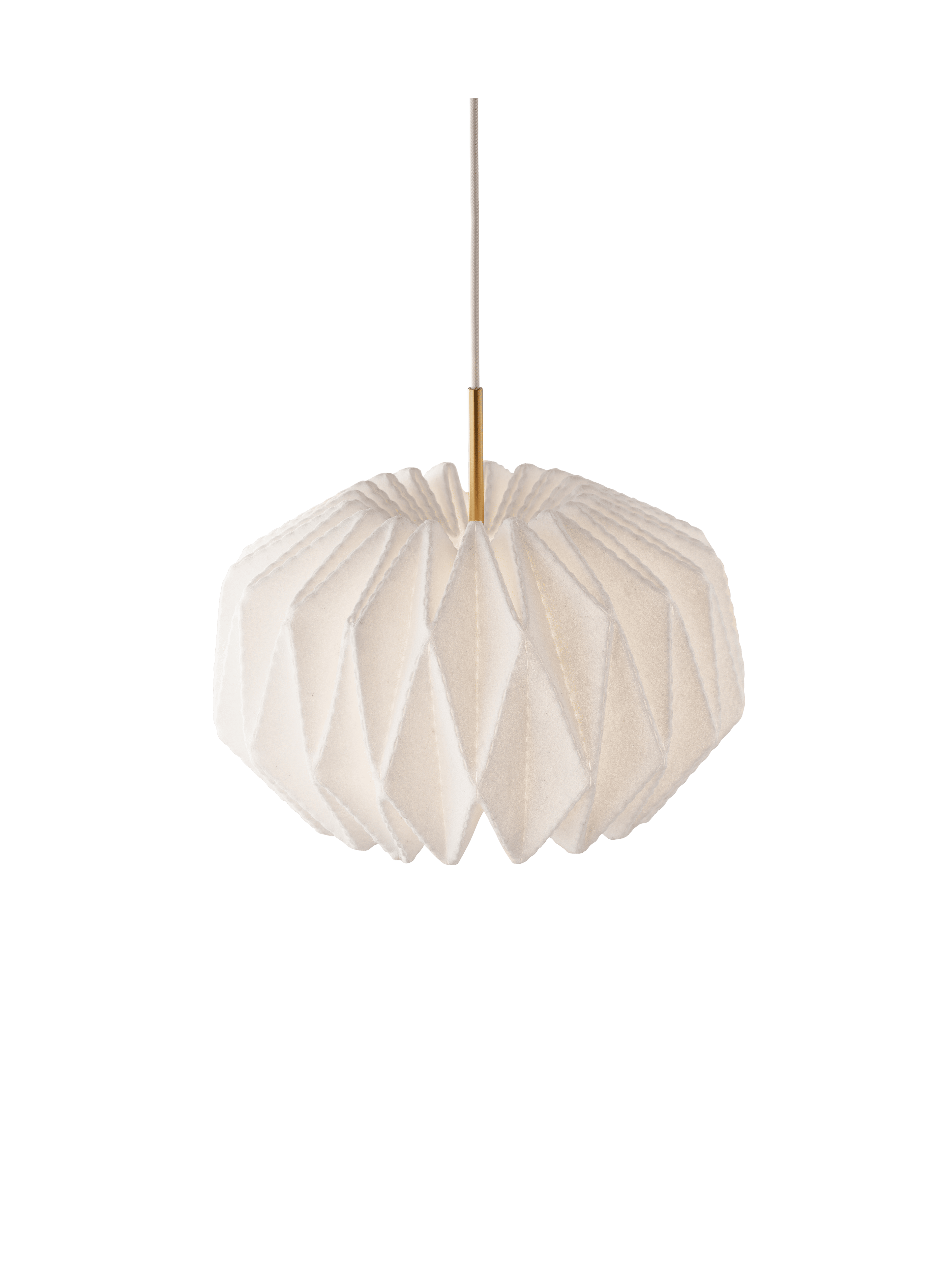 Závesná lampa MODEL 164 SOFTLY PLEATED biela