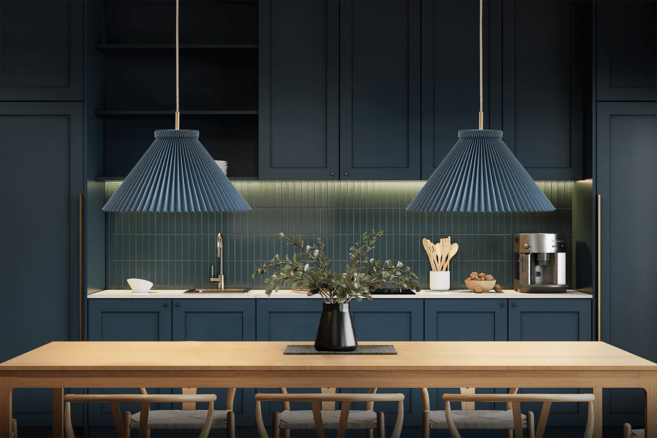 Závesná lampa MODEL 1 modrá