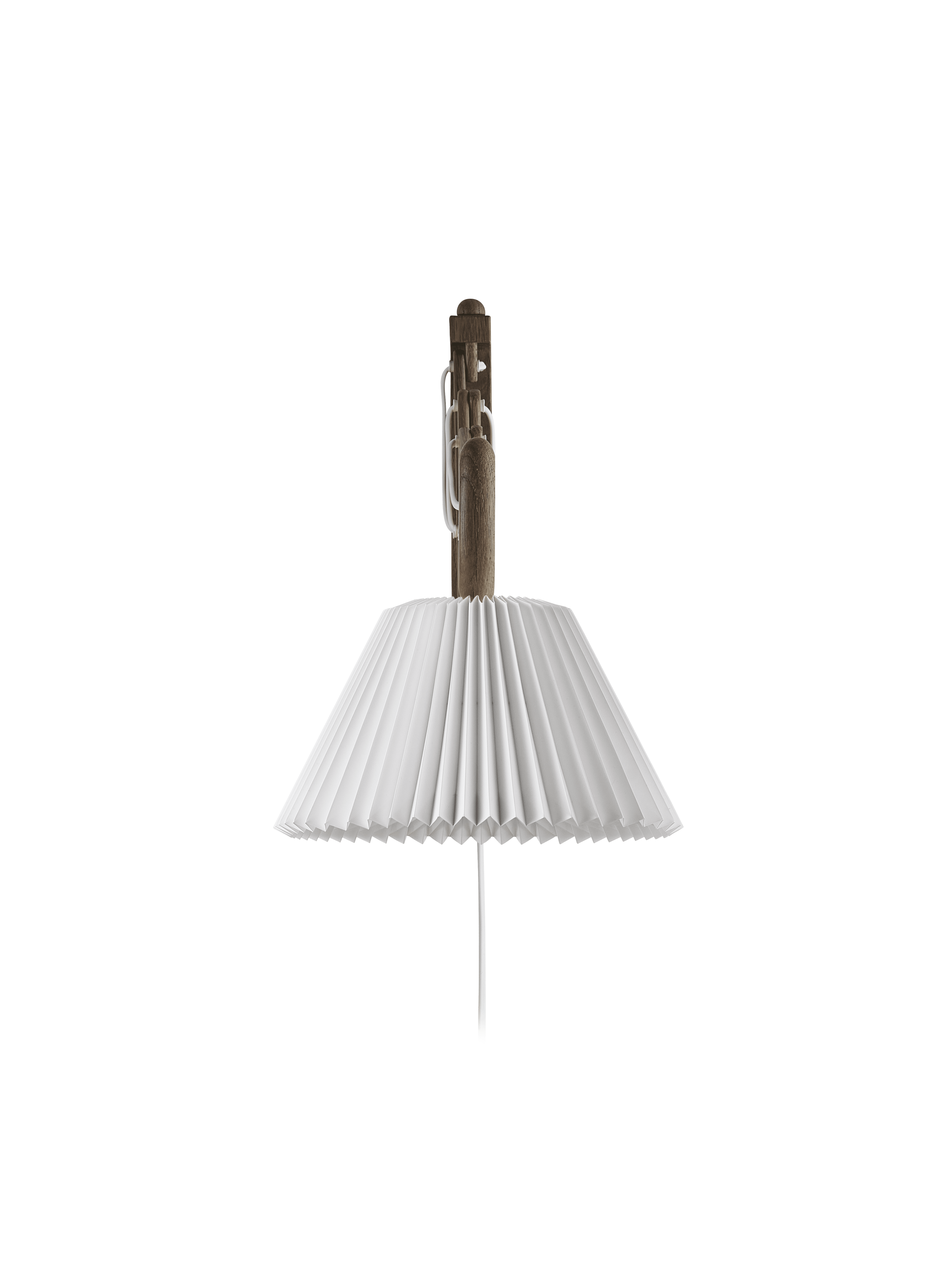 Wall lamp MODEL 223 2/17 SAX white with dark oak base