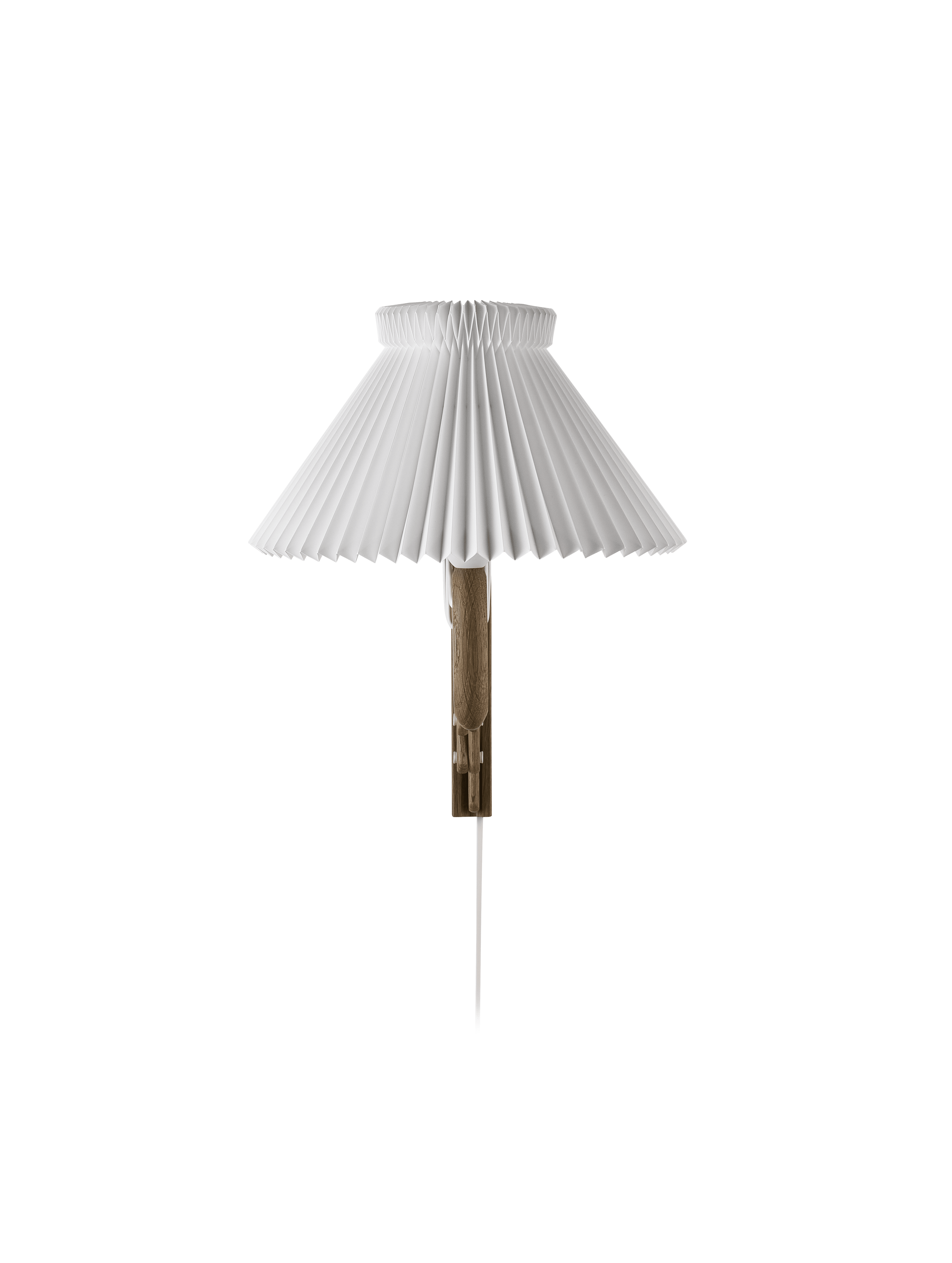 Wall lamp MODEL 224 1/17 SAX white with dark oak base