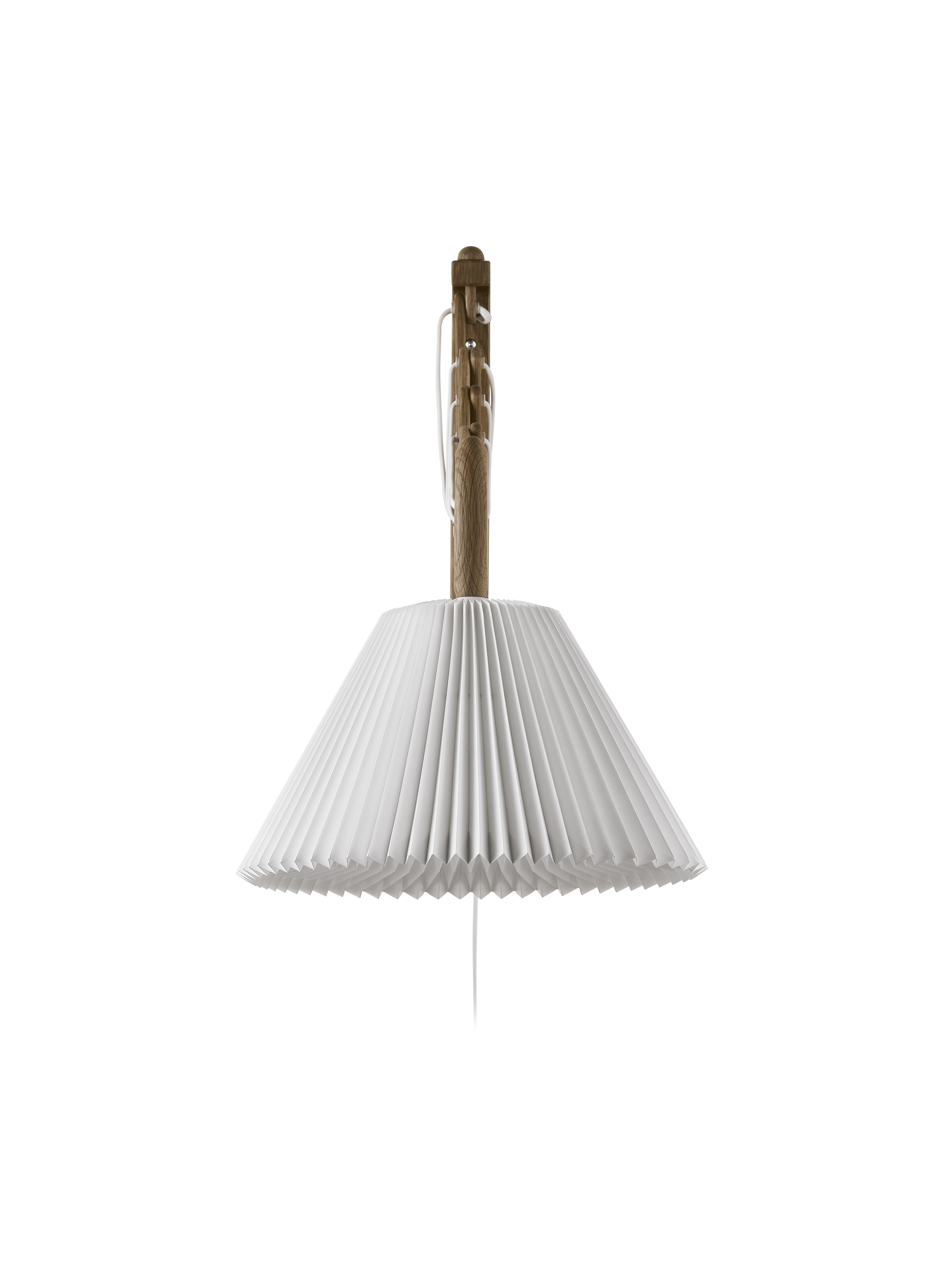 Wall lamp MODEL 233 2/21 SAX white with dark oak base