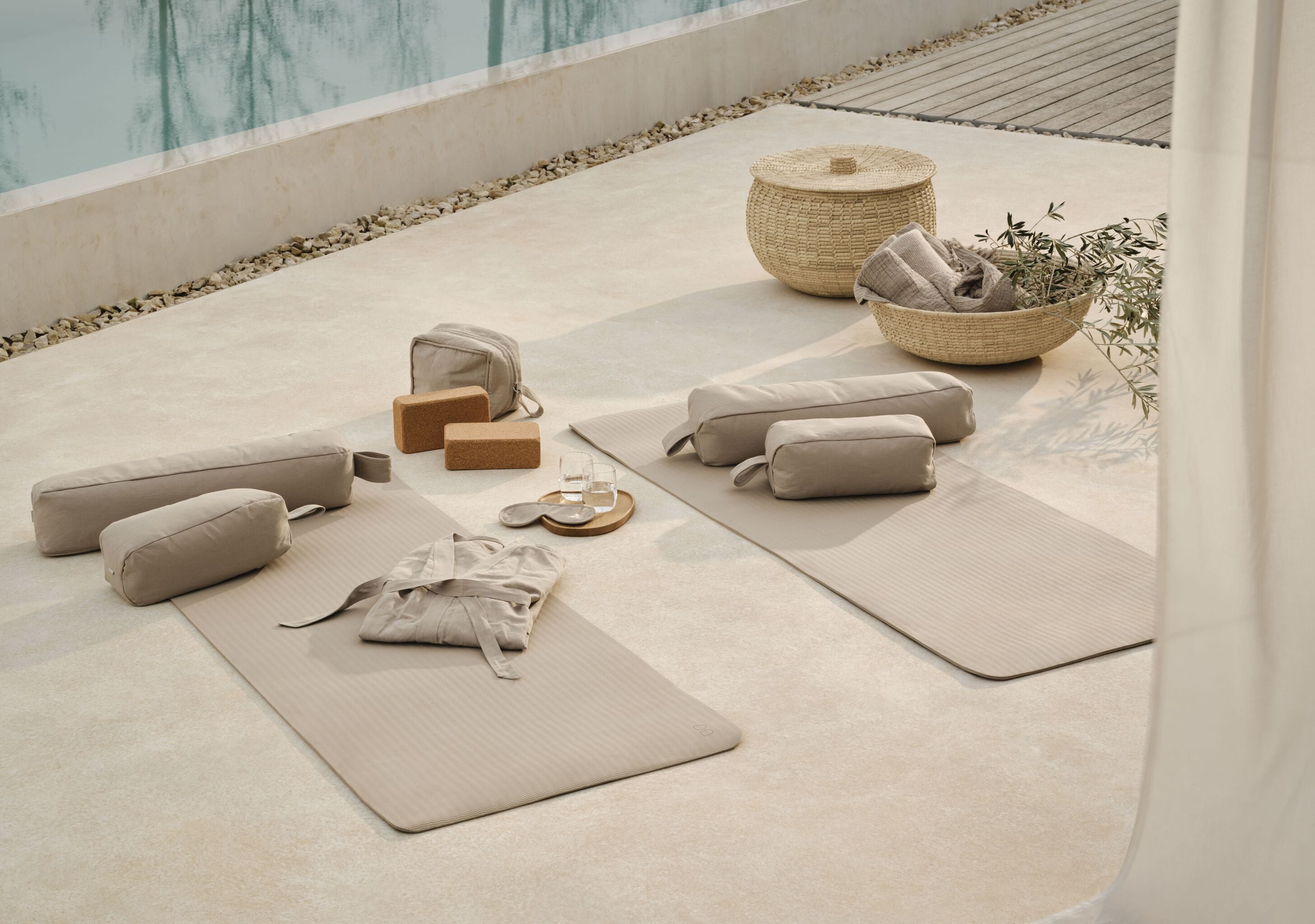 Košík TULIP s palmovými listami