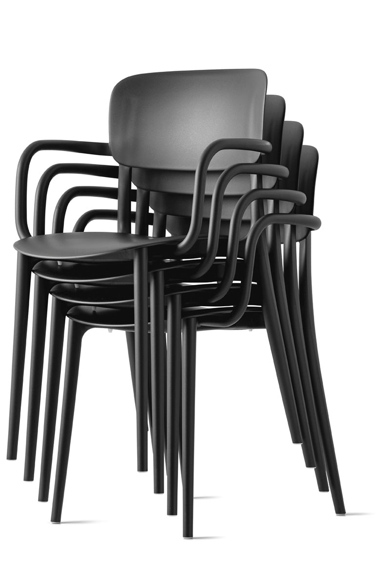 Armchair with Armrests LIBERTY black