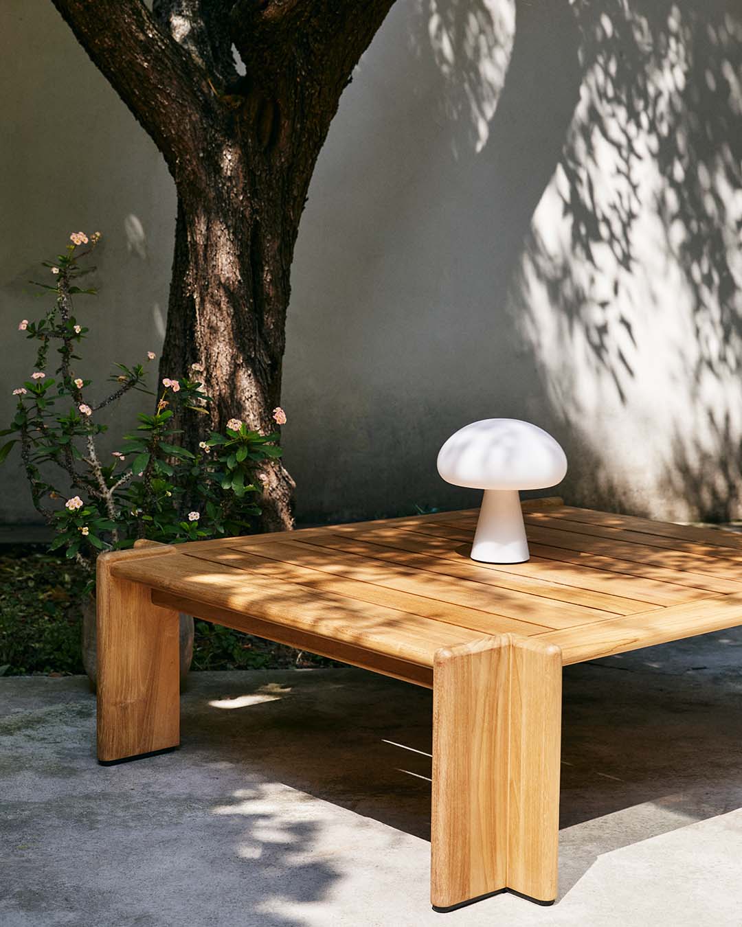 ATMOSFERA teak wood garden coffee table