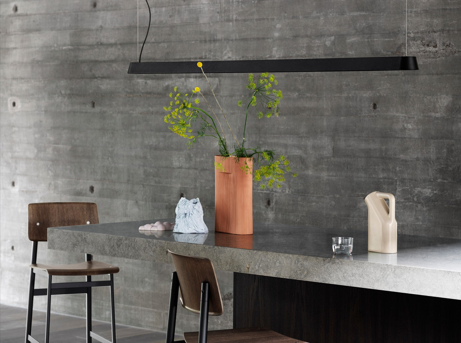 Lampa wisząca LINEAR czarny