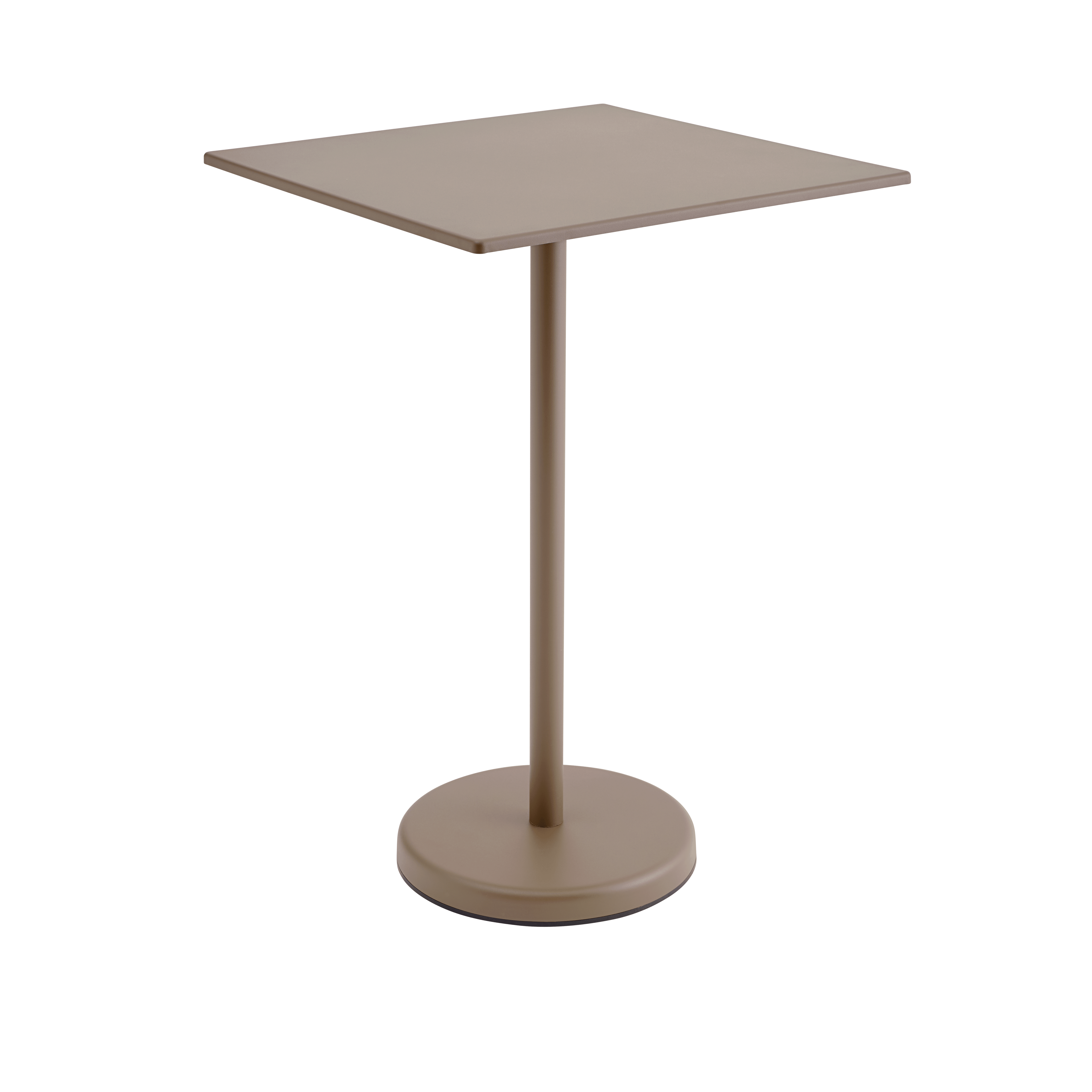Externý barový stôl LINEAR taupe oceľ