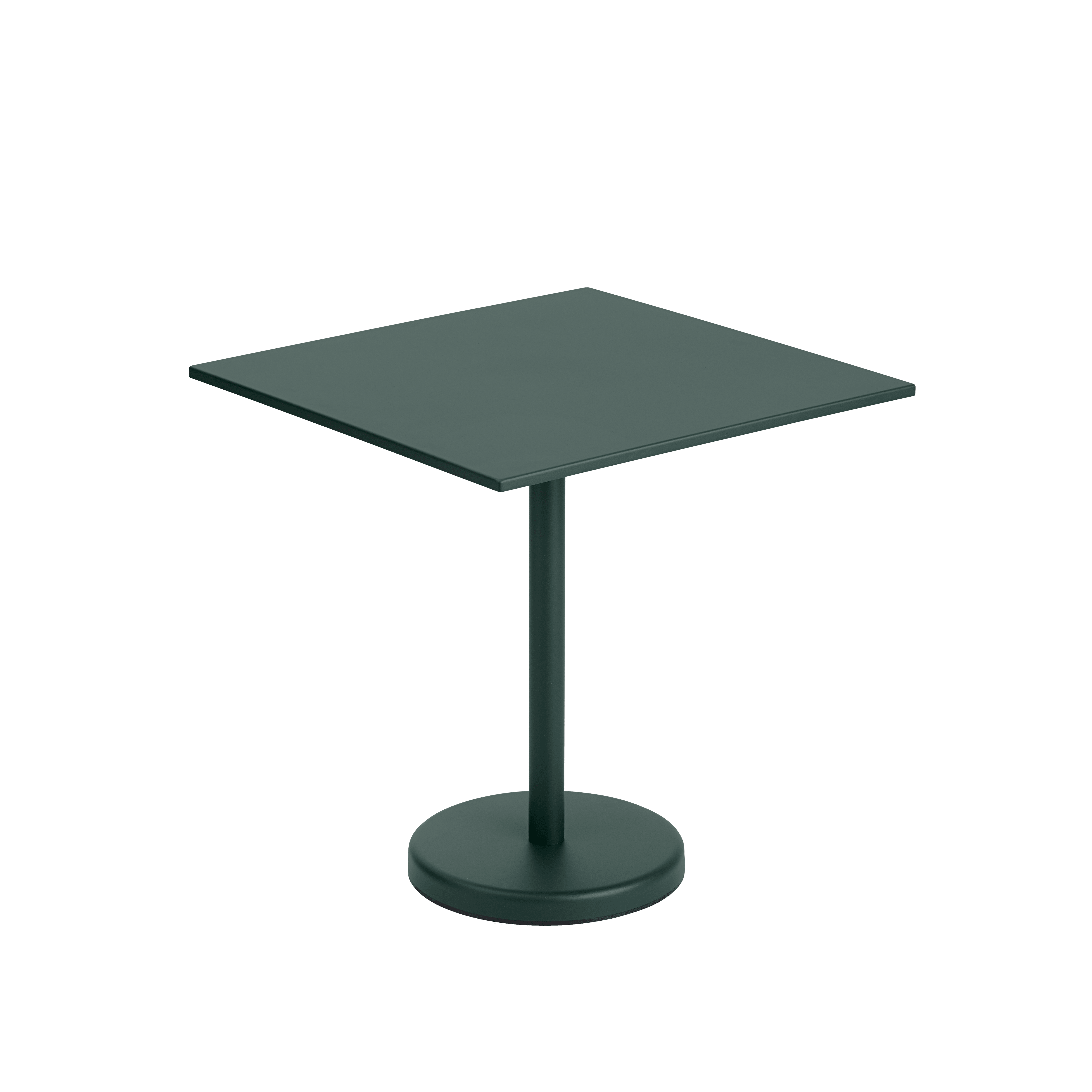 Outdoor bar table LINEAR dark green steel