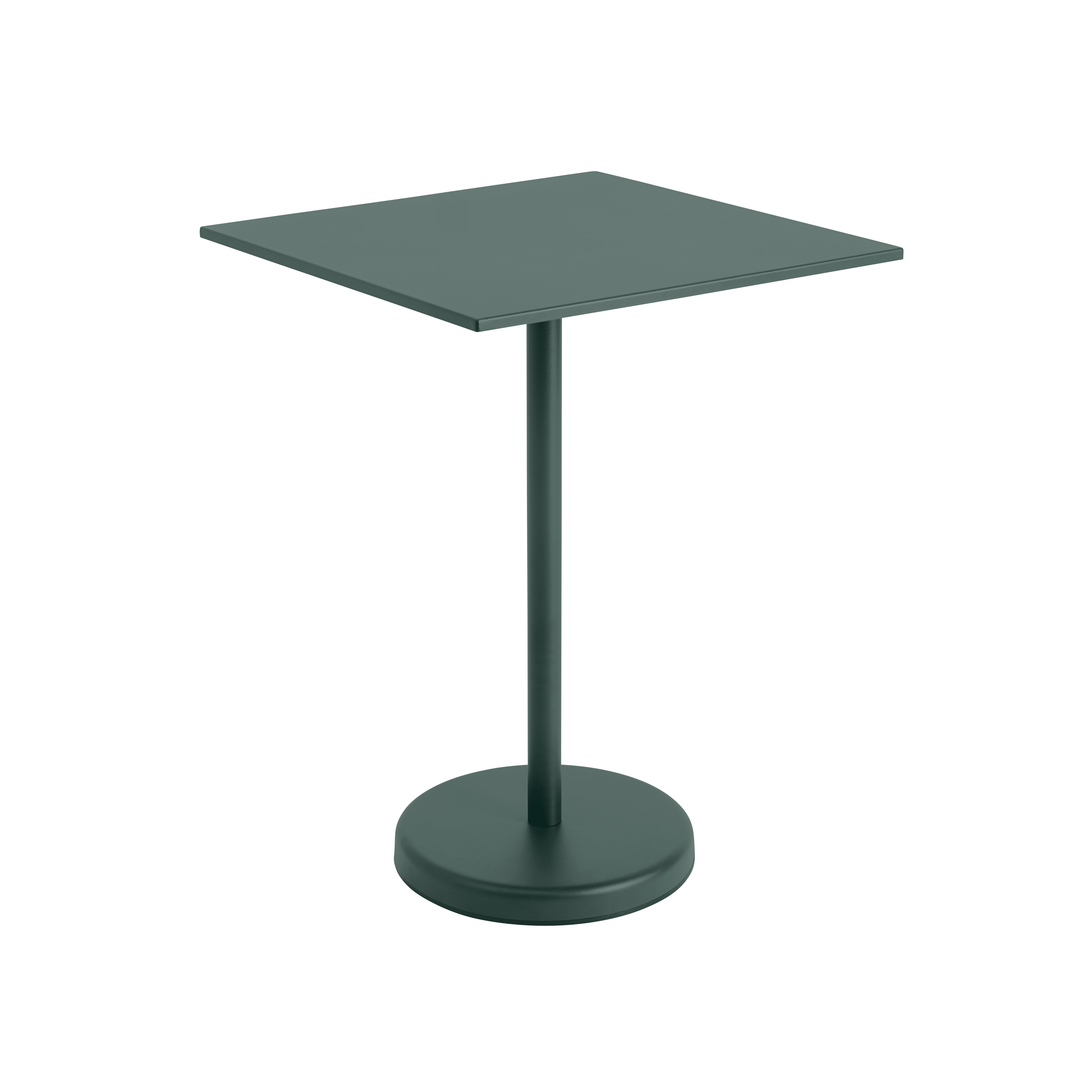Outdoor bar table LINEAR dark green steel
