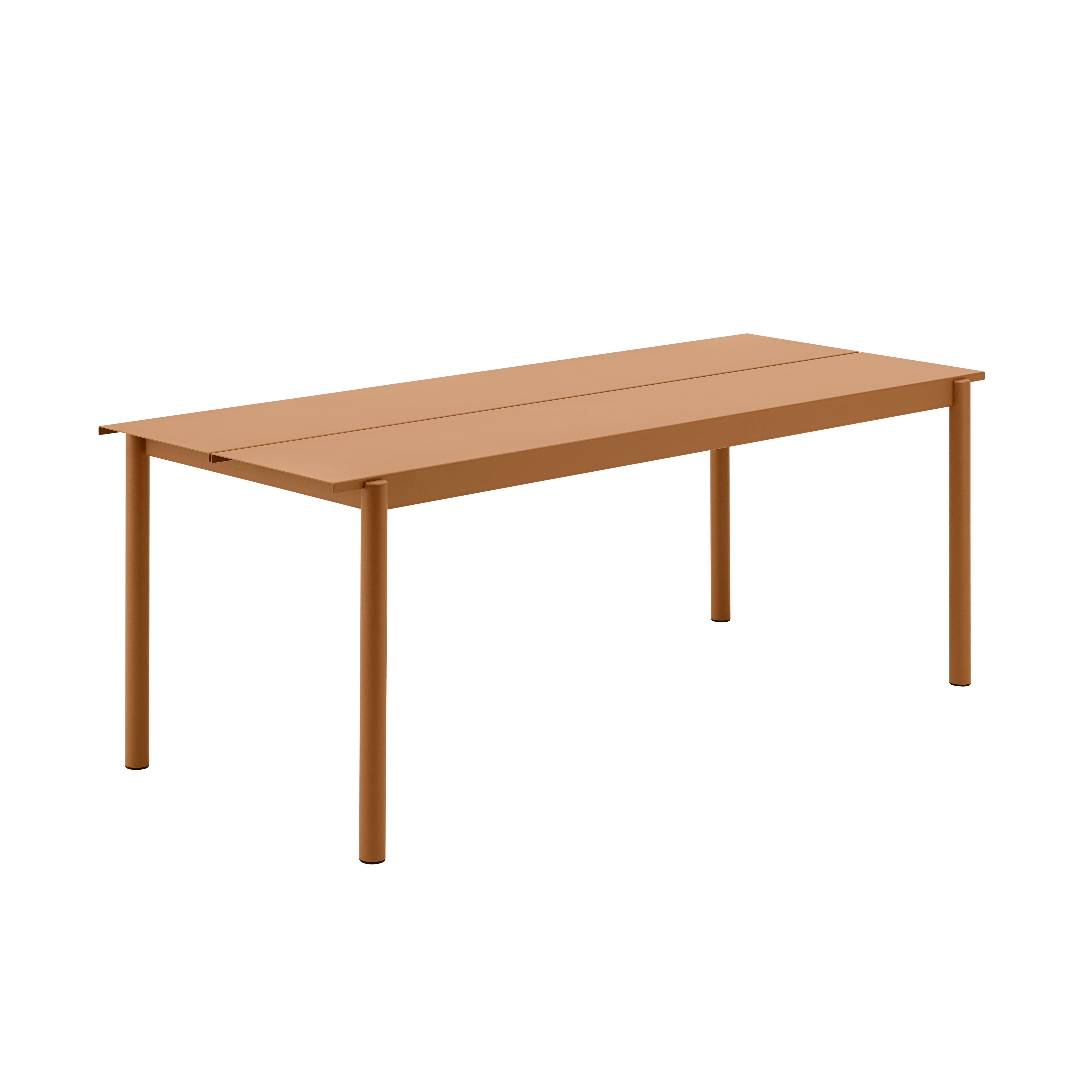 Záhradný stôl LINEAR oranžová oceľ