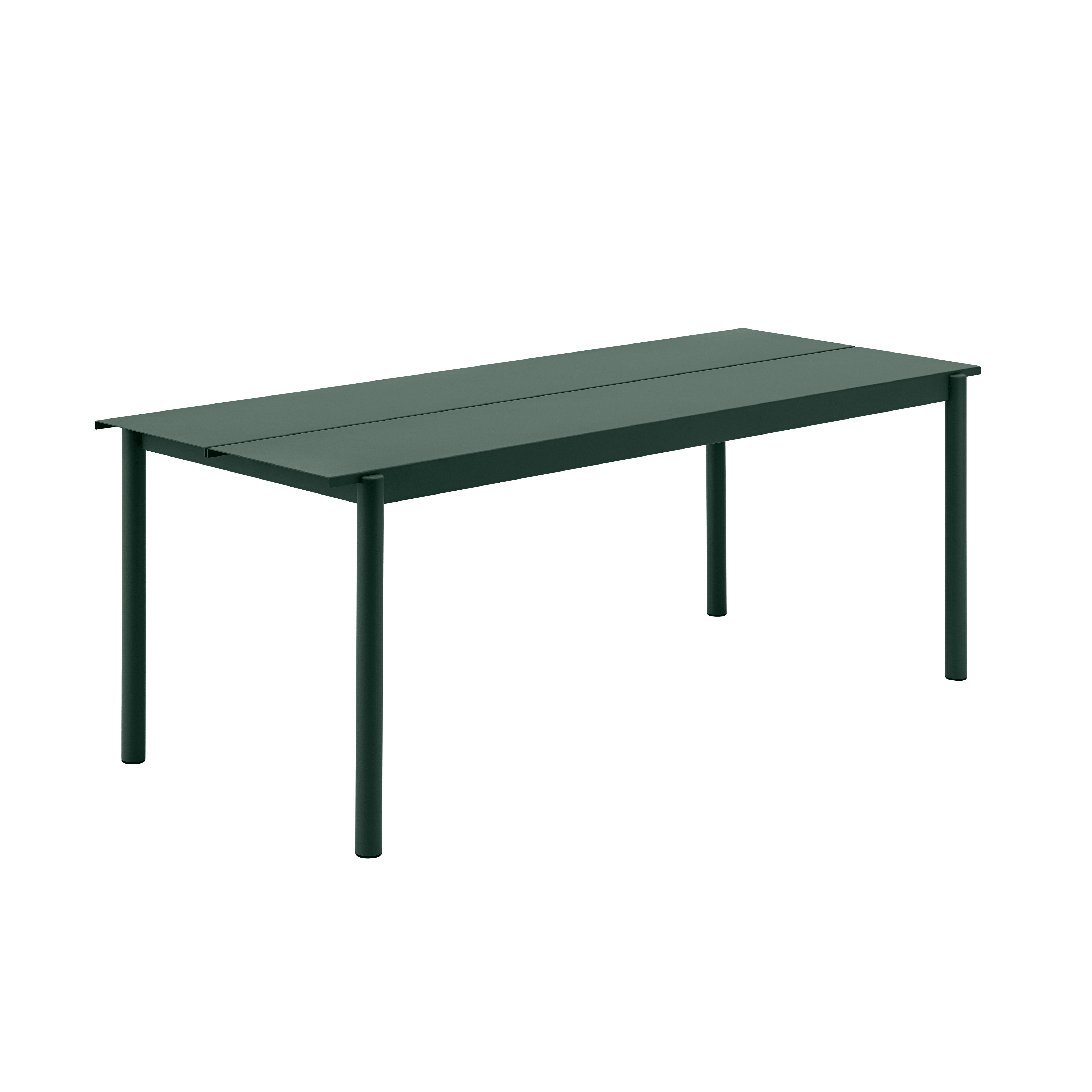 Záhradný stôl LINEAR tmavozelená oceľ