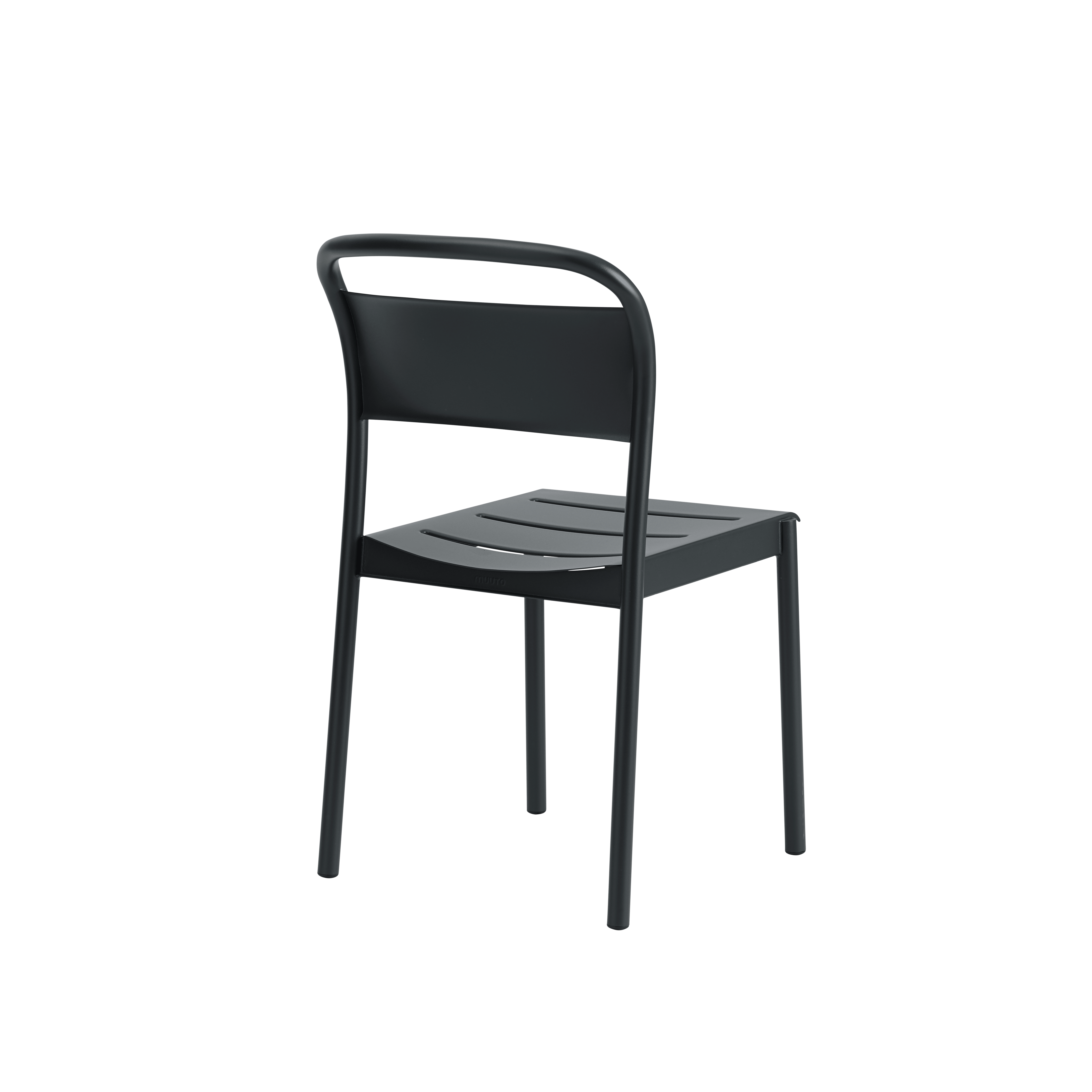 Záhradná stolička LINEAR čierna oceľ