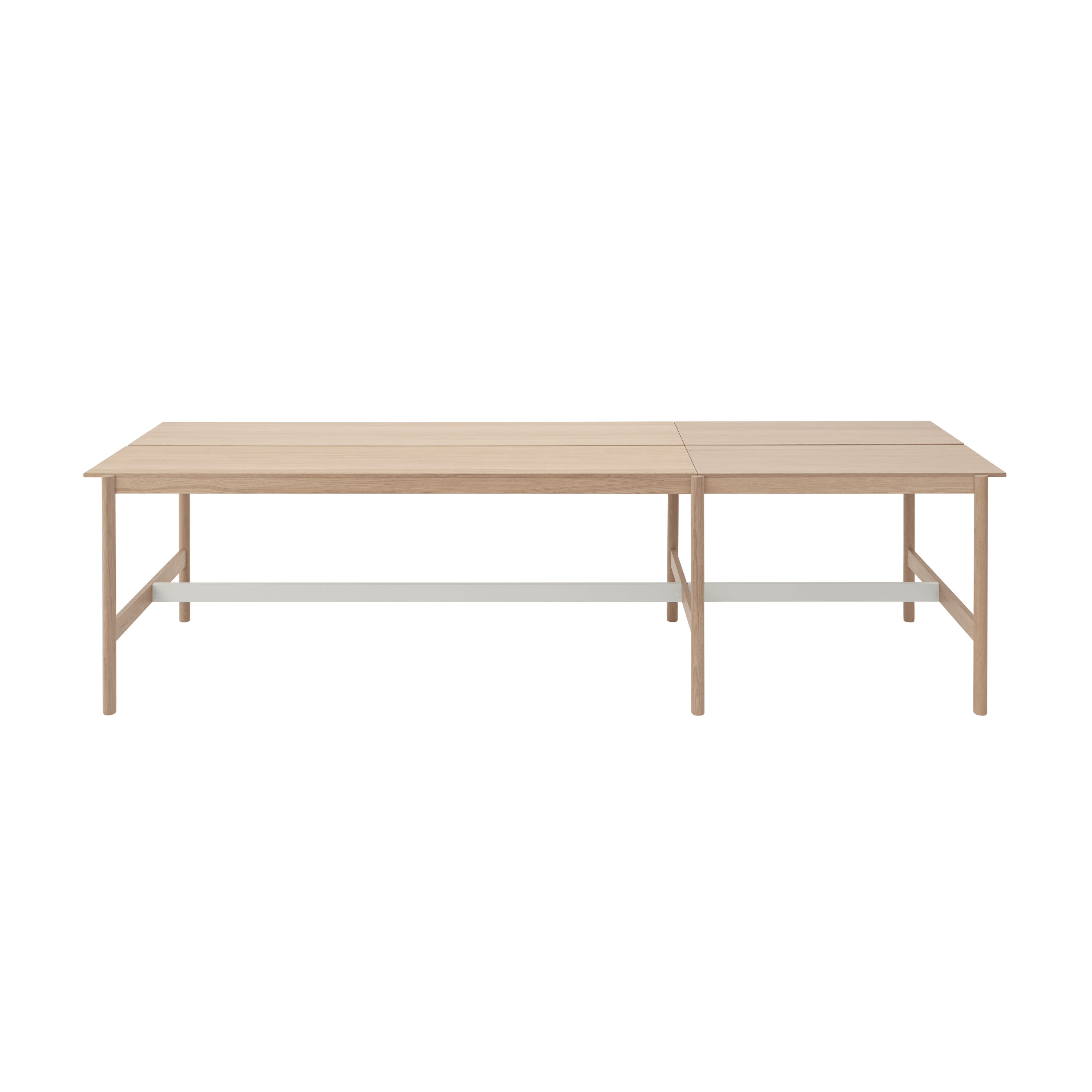 Stôl do kancelárie LINEAR SYSTEM HIGH - KONFIGURÁCIA 1, dubová dyha