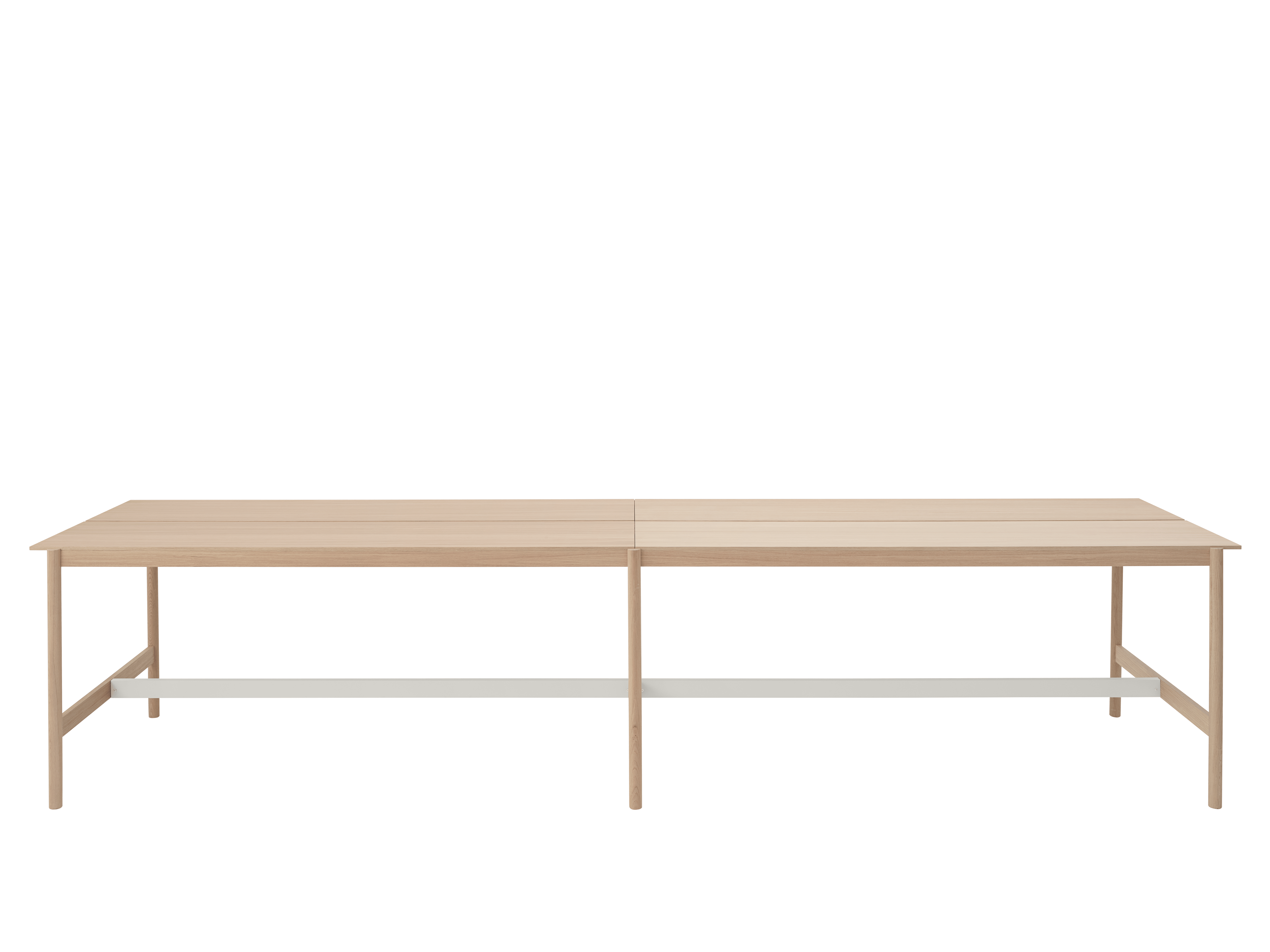Stôl do kancelárie LINEAR SYSTEM HIGH - KONFIGURÁCIA 2 dubová dyha