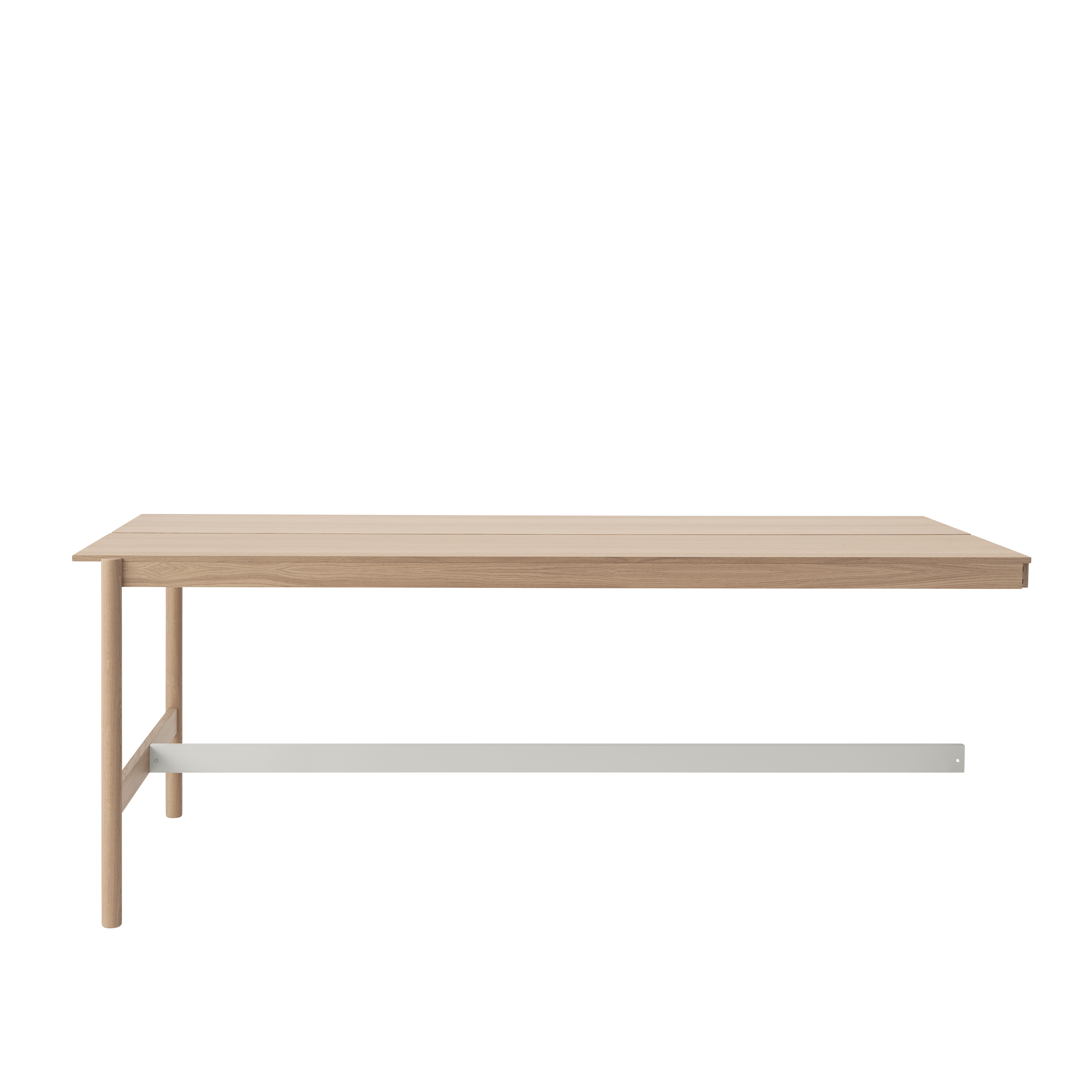 Stôl do kancelárie LINEAR SYSTEM HIGH - KONFIGURÁCIA 1, dubová dyha
