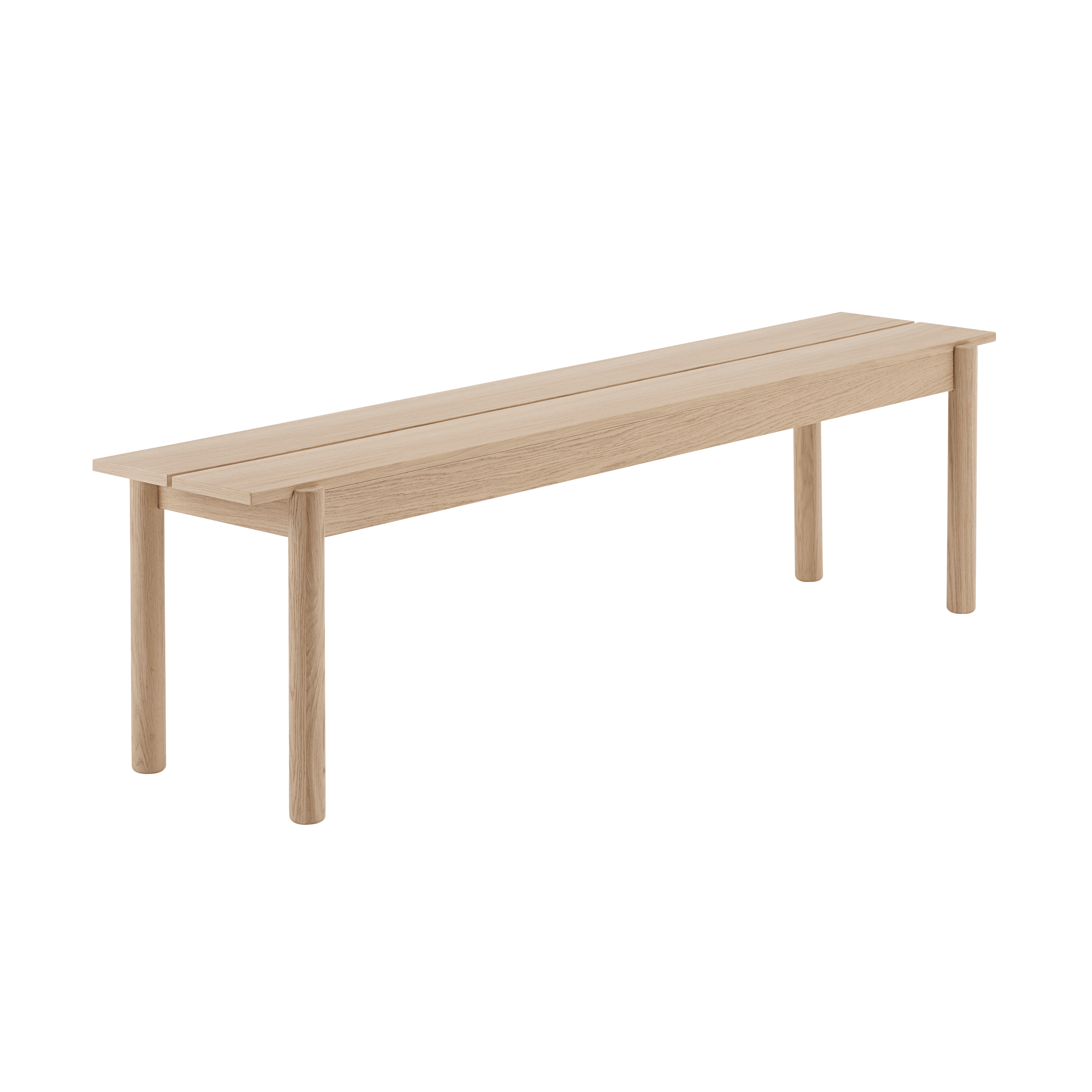 Lavica LINEAR z dyhou a dubovým drevom