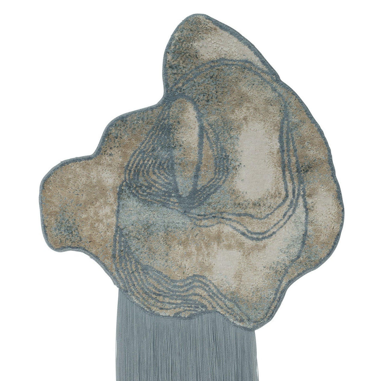 Dekoračný koberec AQUALLENCE modrý s béžovou