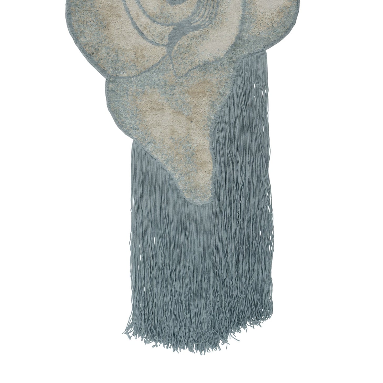 Dekoračný koberec AQUALLENCE modrý s béžovou