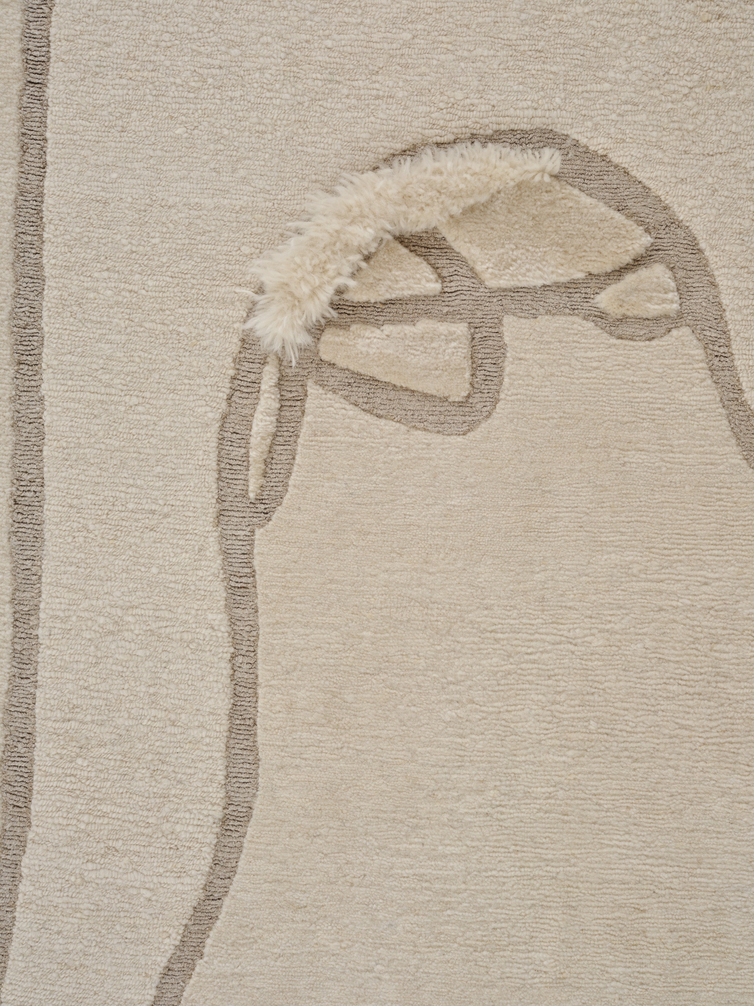 DUO SELF decorative rug beige