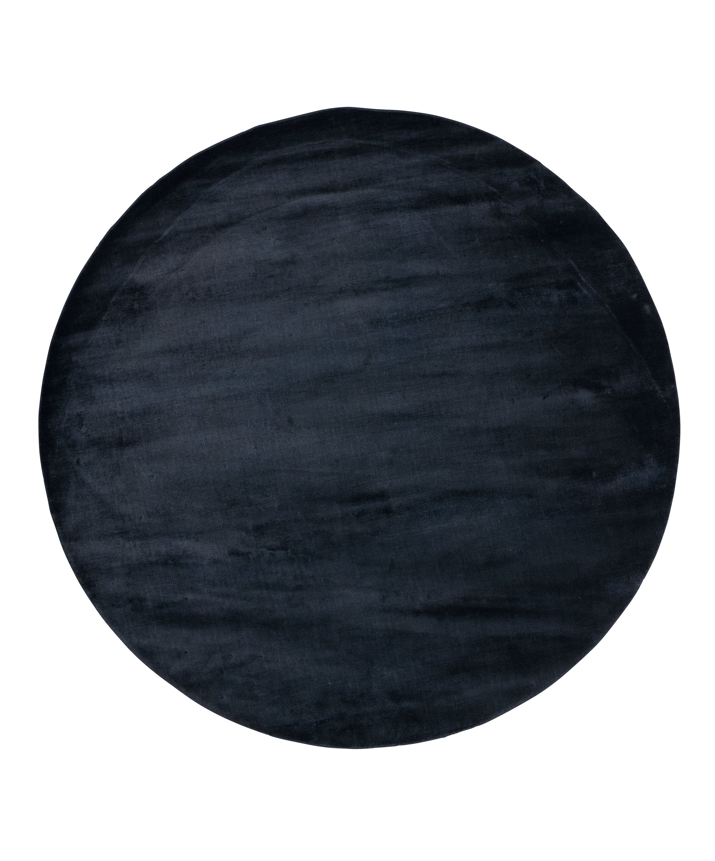 Kruhový koberec LUCENS modrý